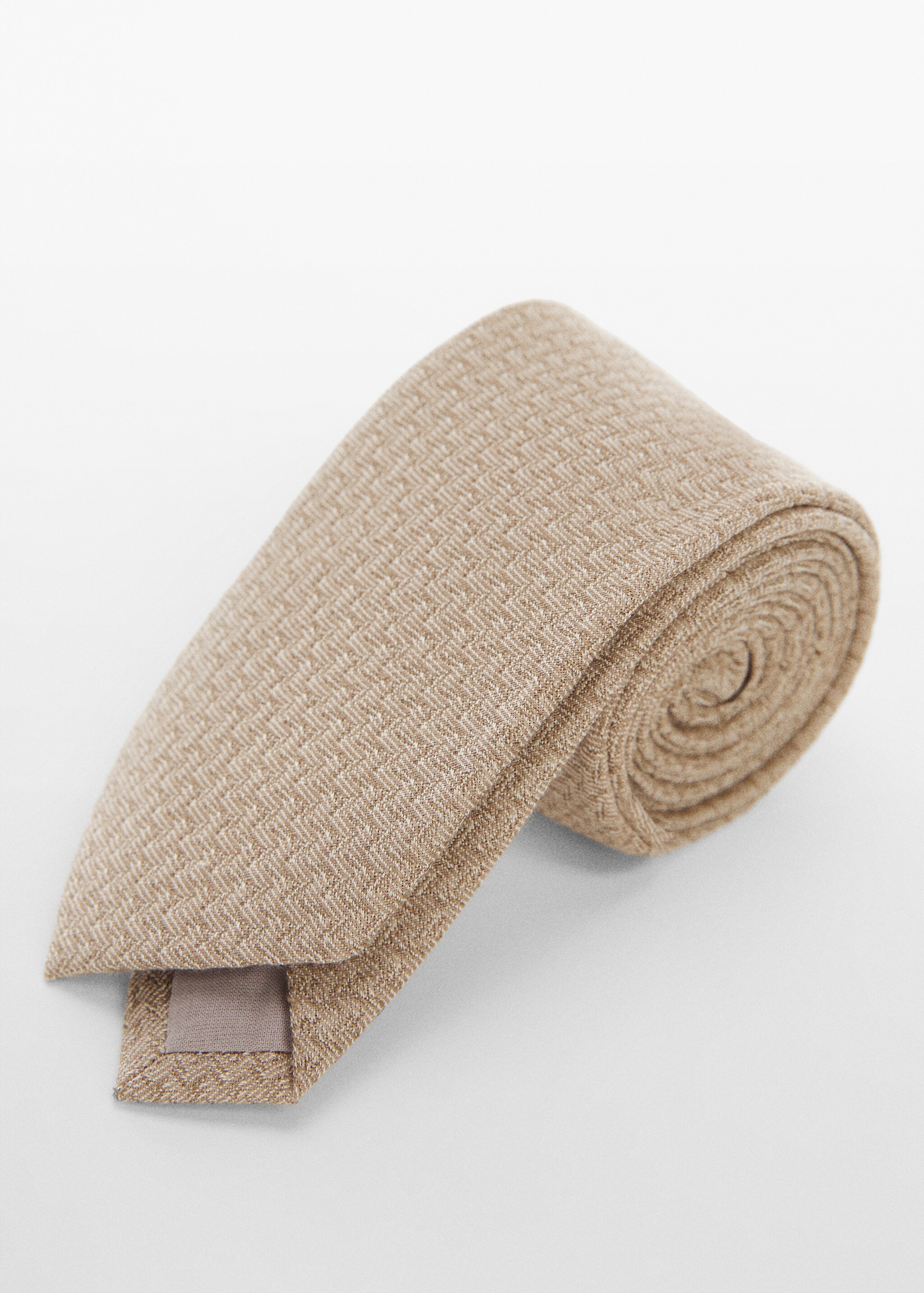 Corbata estructura algodón y lino - Plano medio