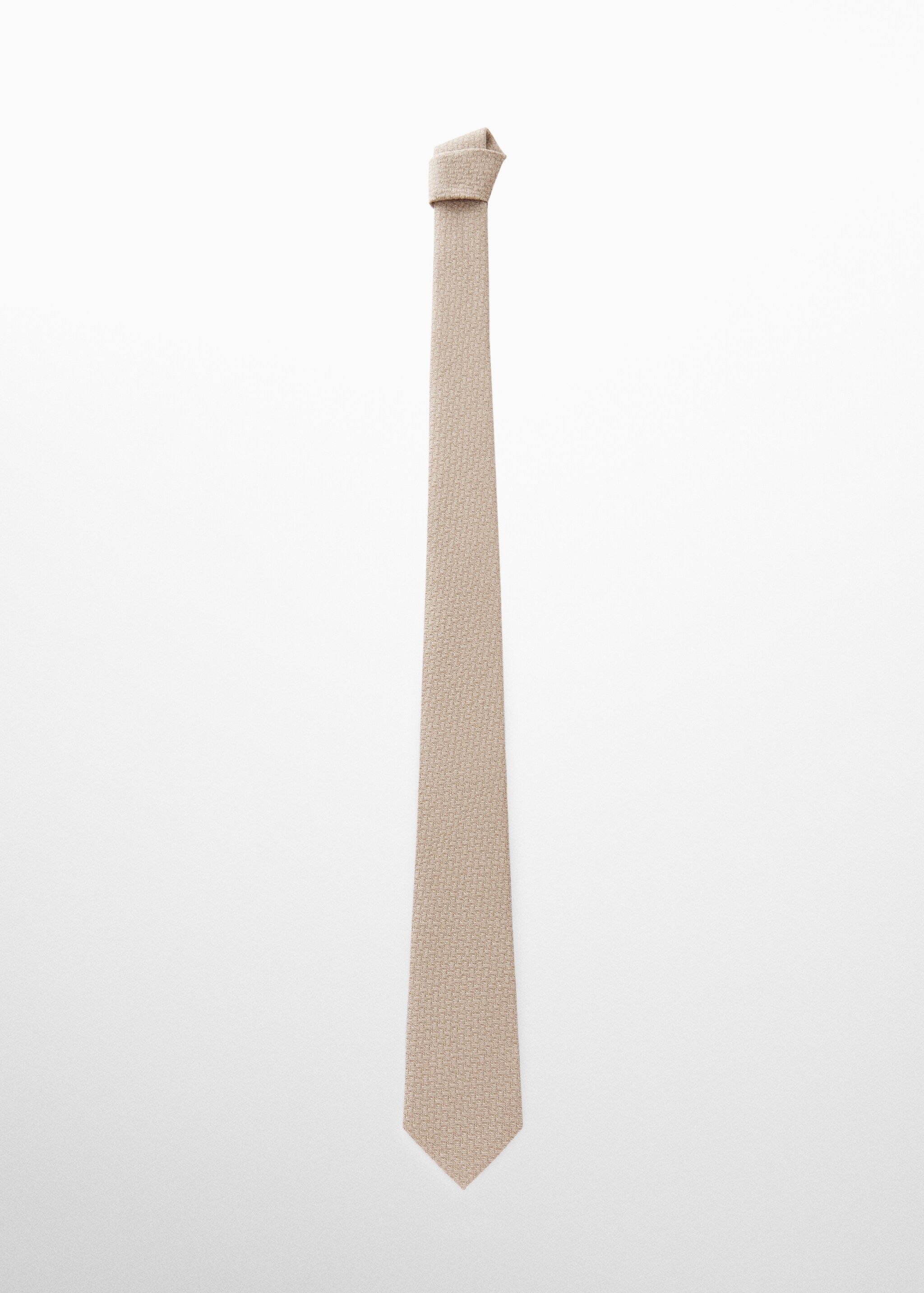 Strukturierte Krawatte aus Baumwolle mit Leinen - Artikel ohne Model