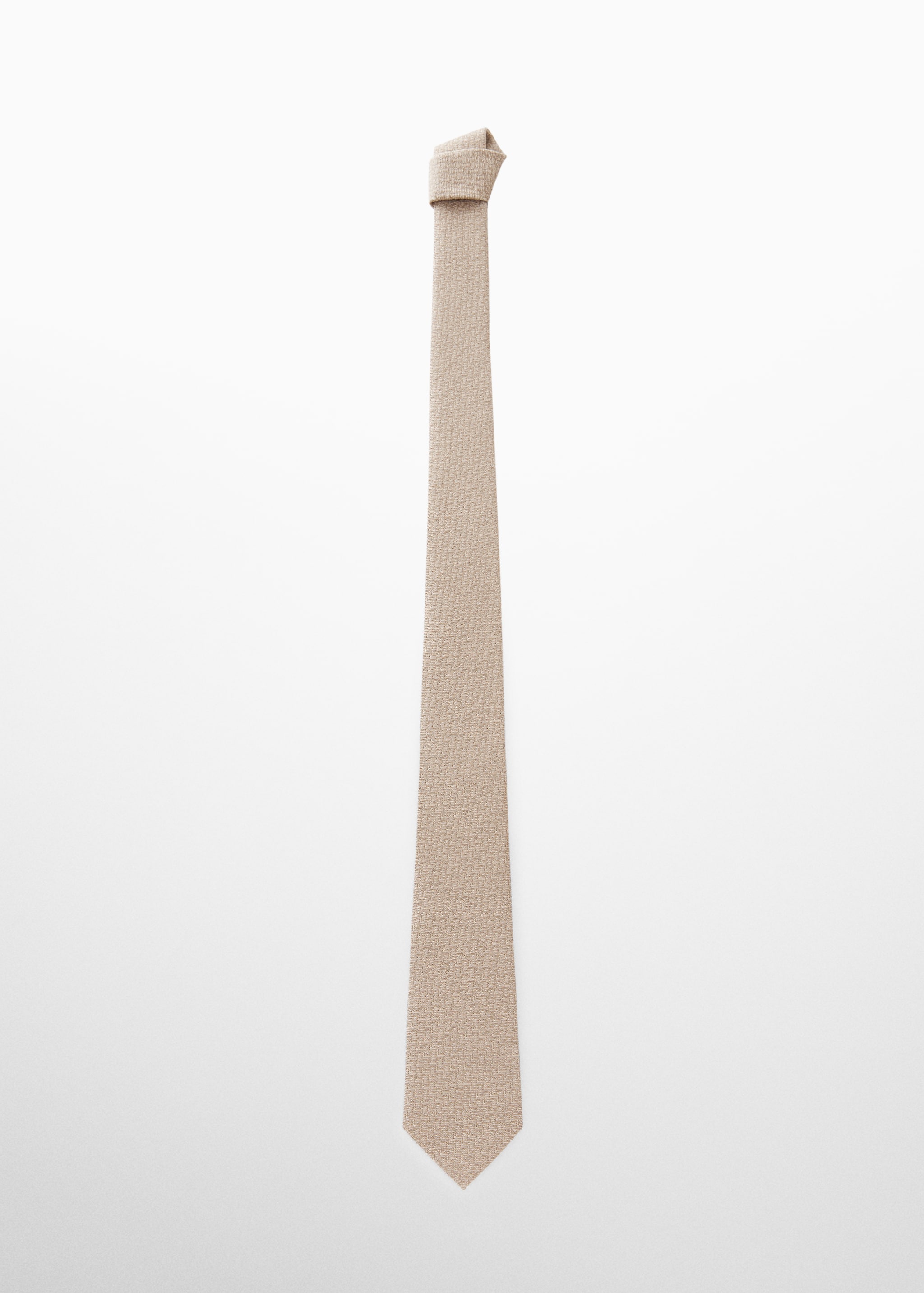 Corbata estructura algodón y lino - Artículo sin modelo