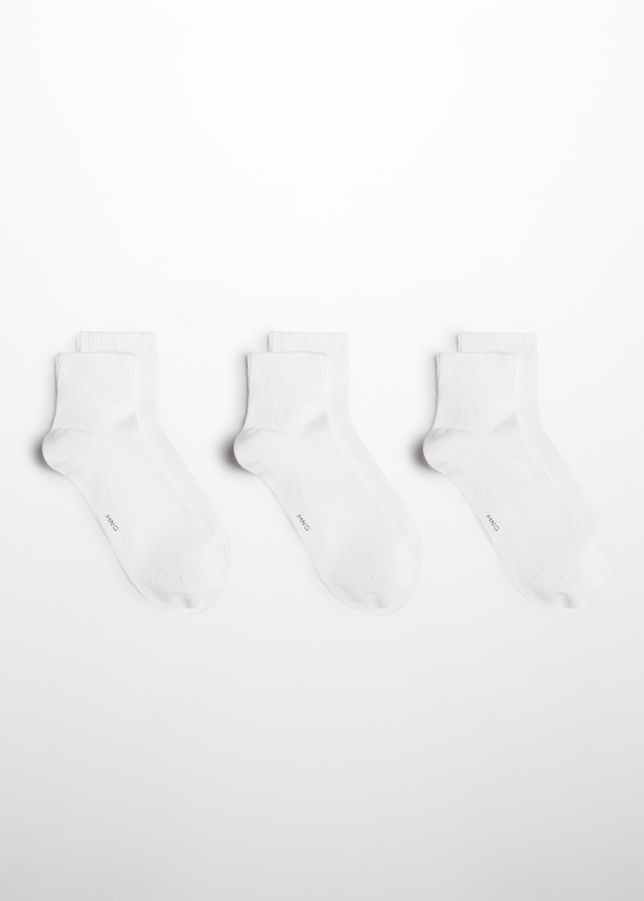 3-pack of ribbed cotton socks - Article without model