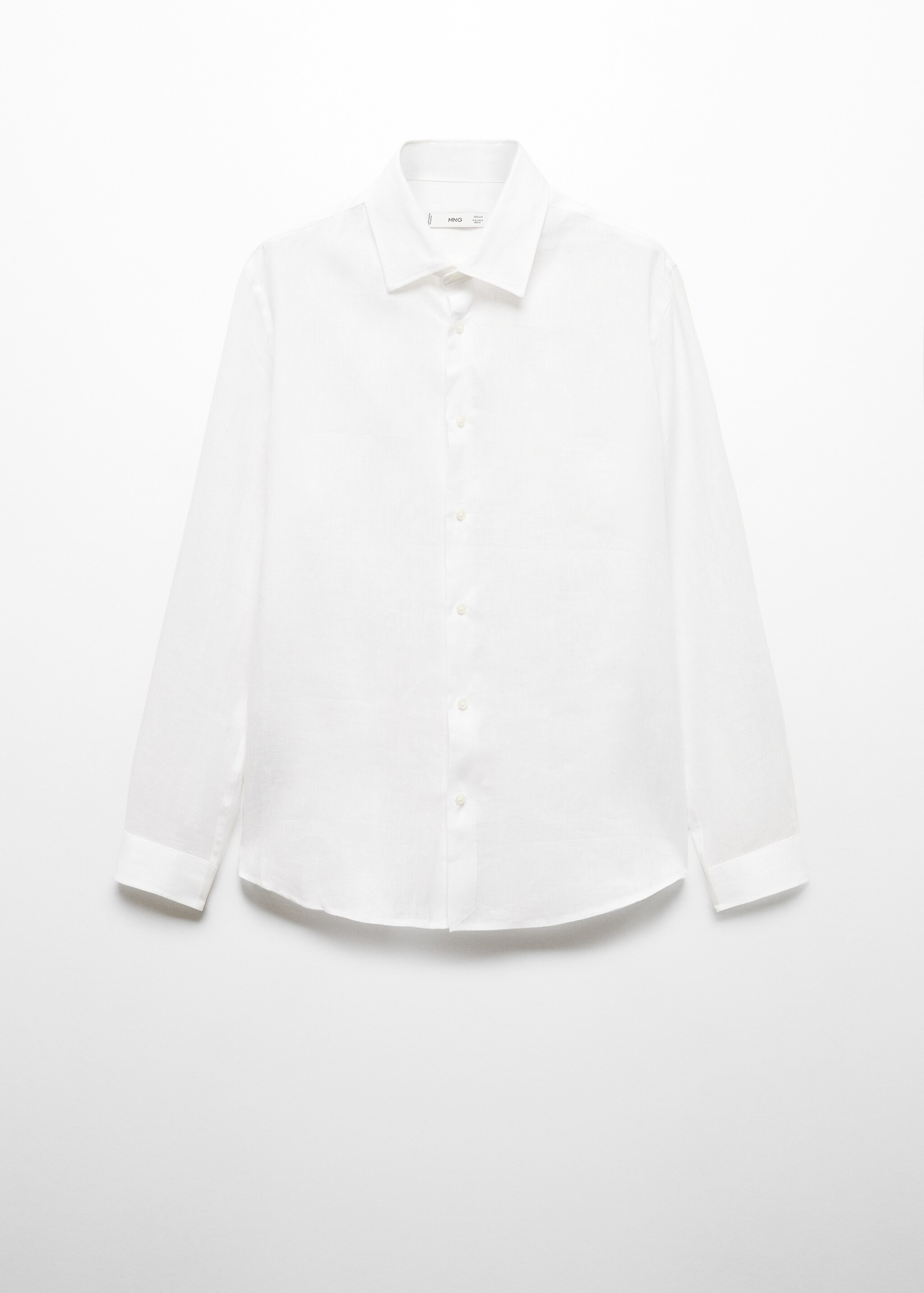 Рубашка regular fit 100% лен - Изделие без модели