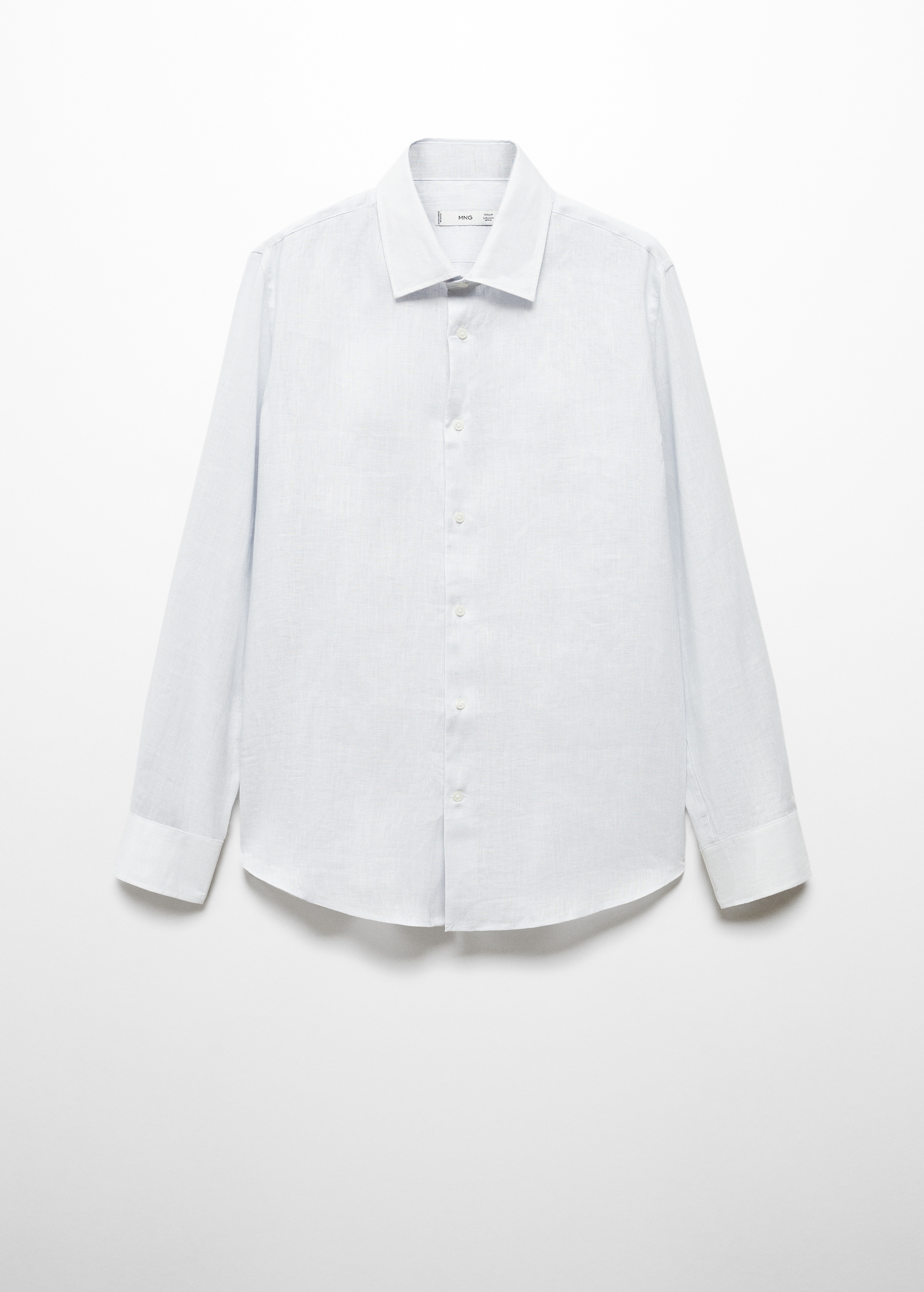 100% linen regular-fit shirt - Article without model