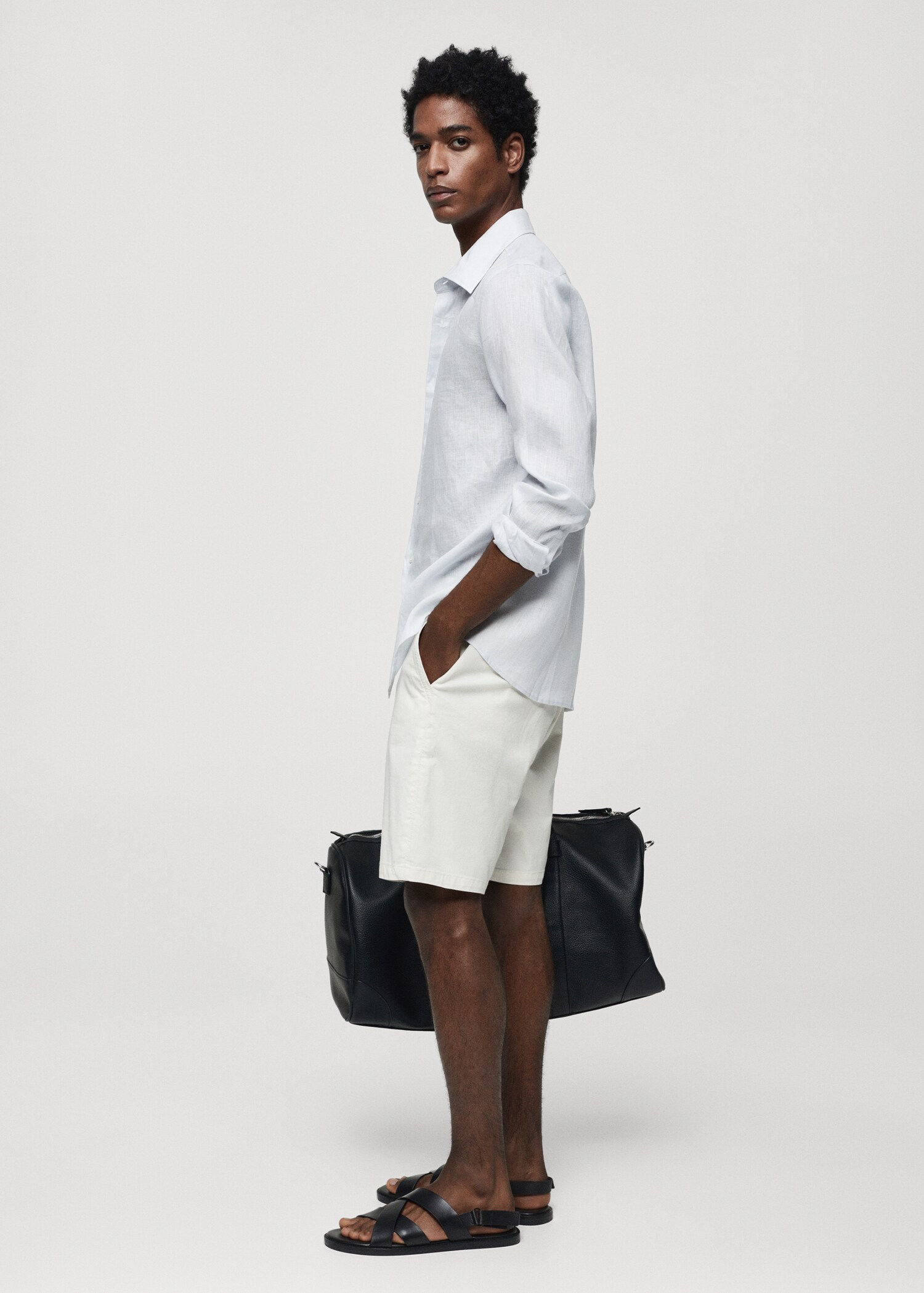 Camisa regular fit 100% lino - Detalle del artículo 2