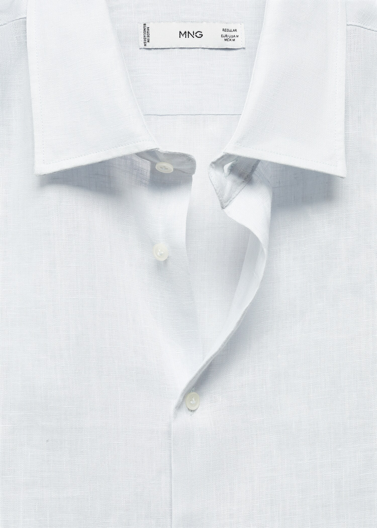 Camisa regular fit 100% lino - Detalle del artículo 8