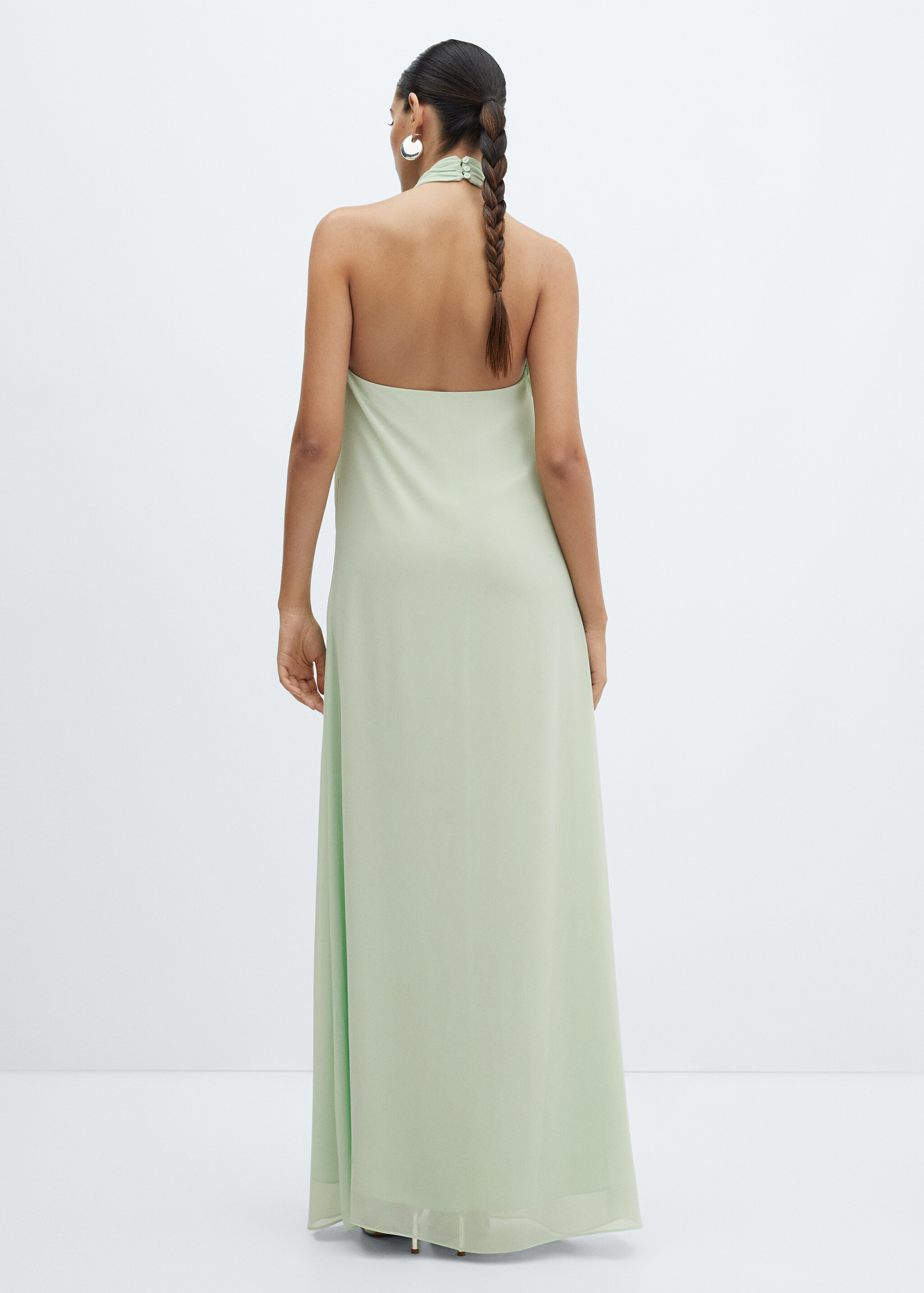 Halter-neck open-back dress - Reverse of the article