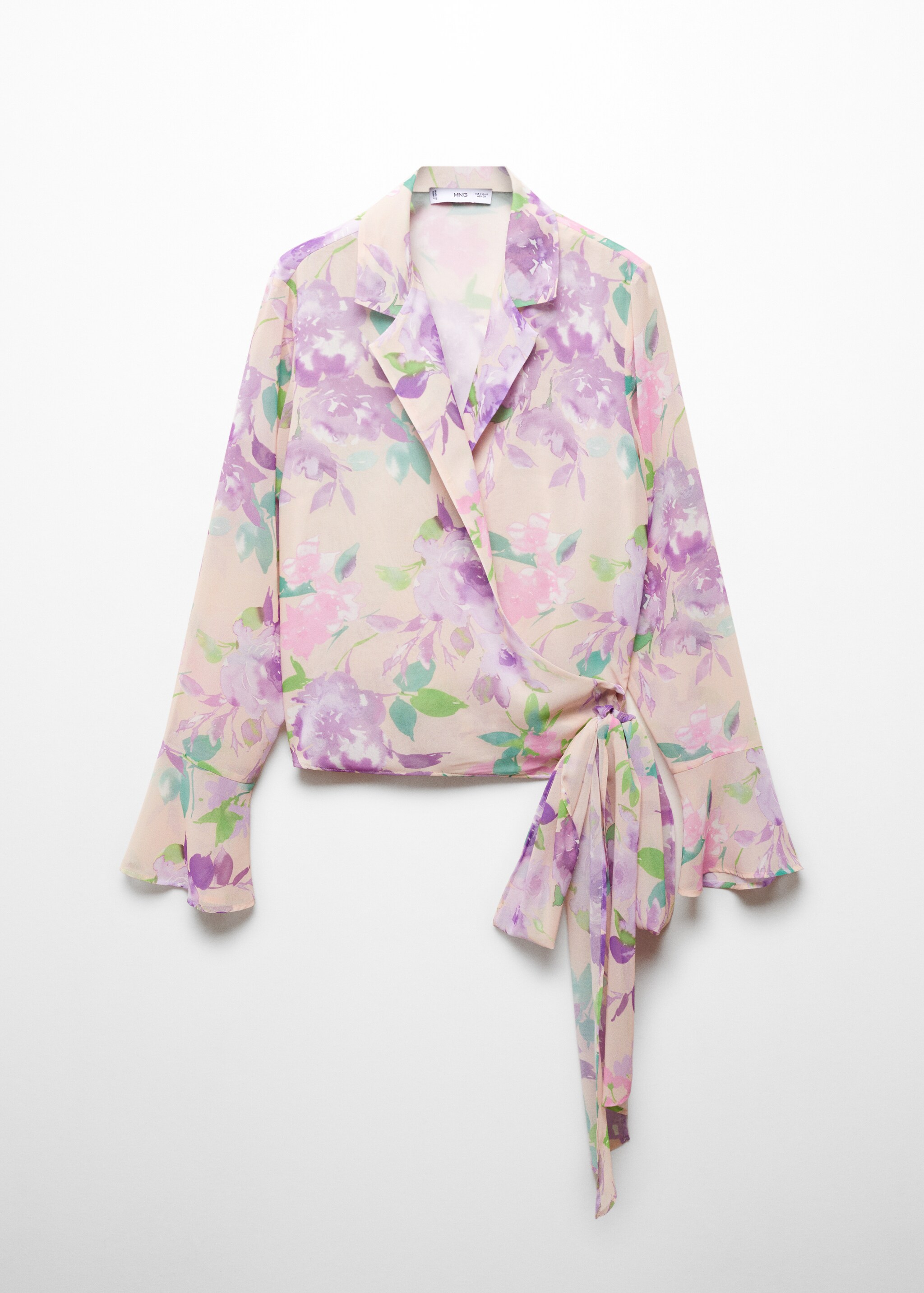 Floral print crossover blouse - Article without model