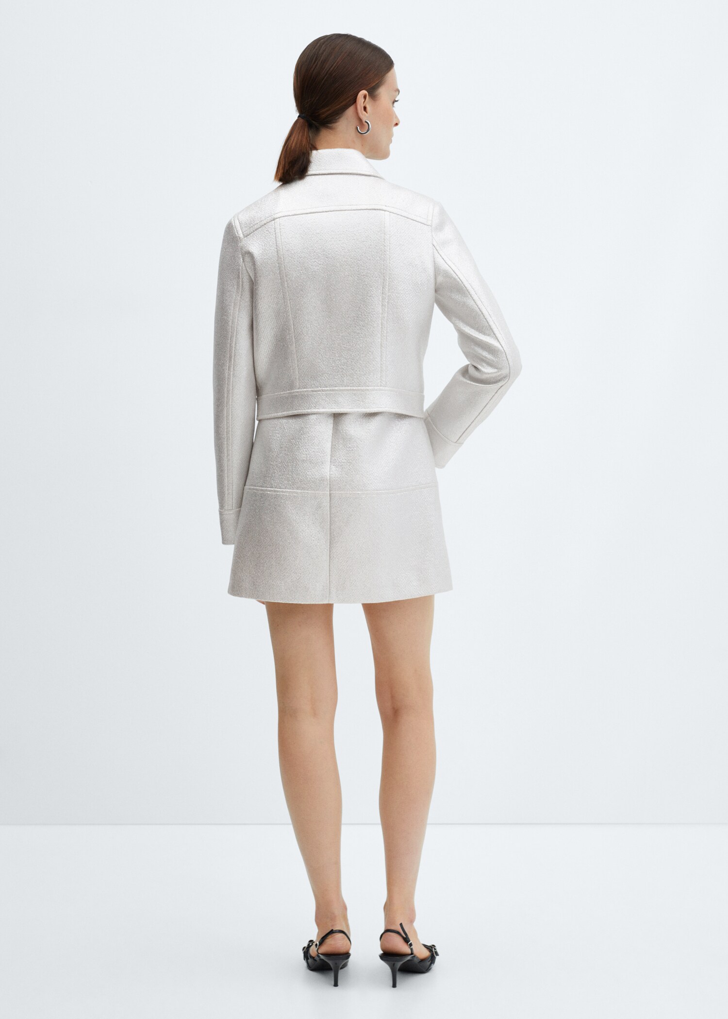 Chaqueta metalizada bolsillos - Reverso del artículo