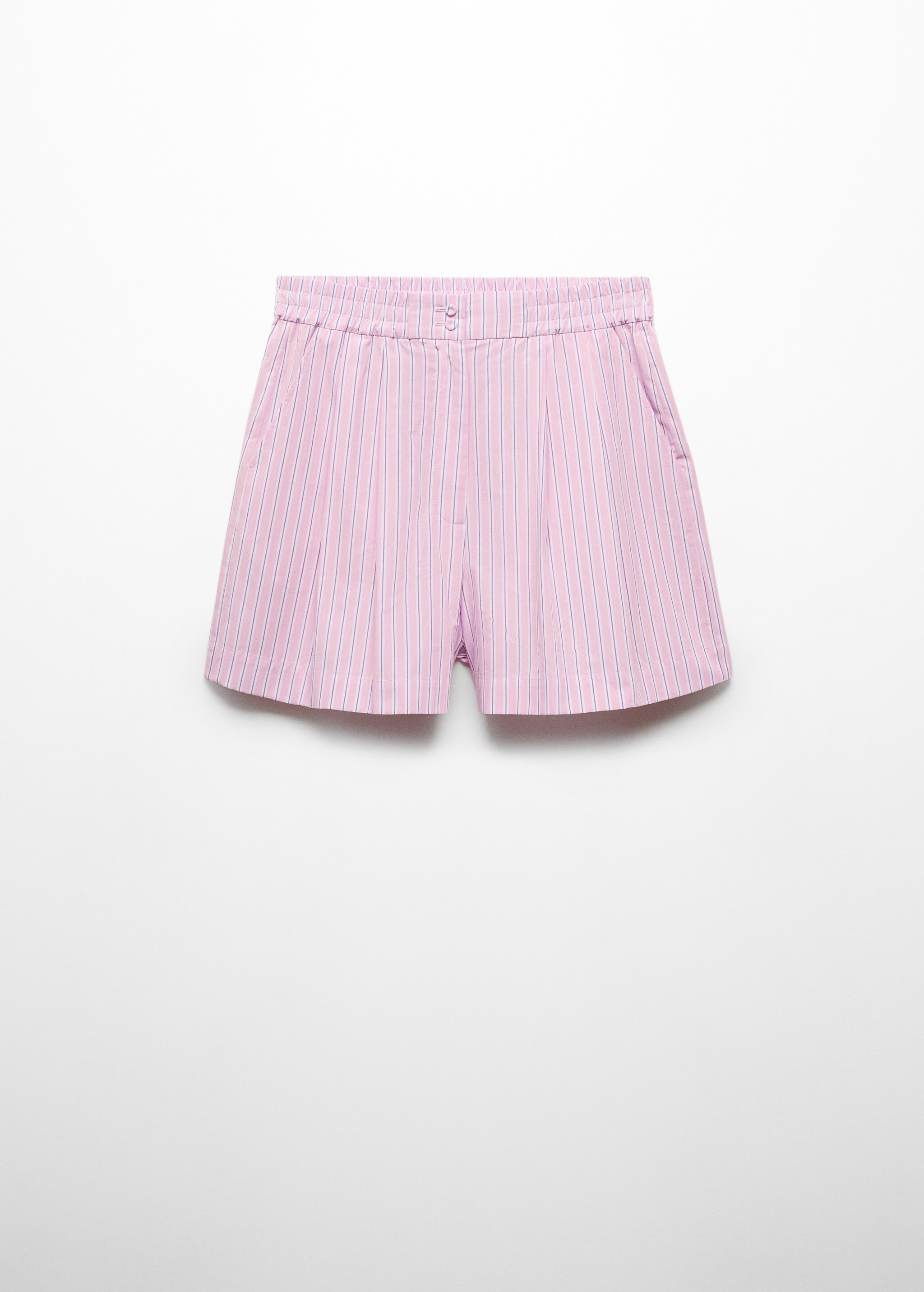 Striped cotton shorts - Article without model