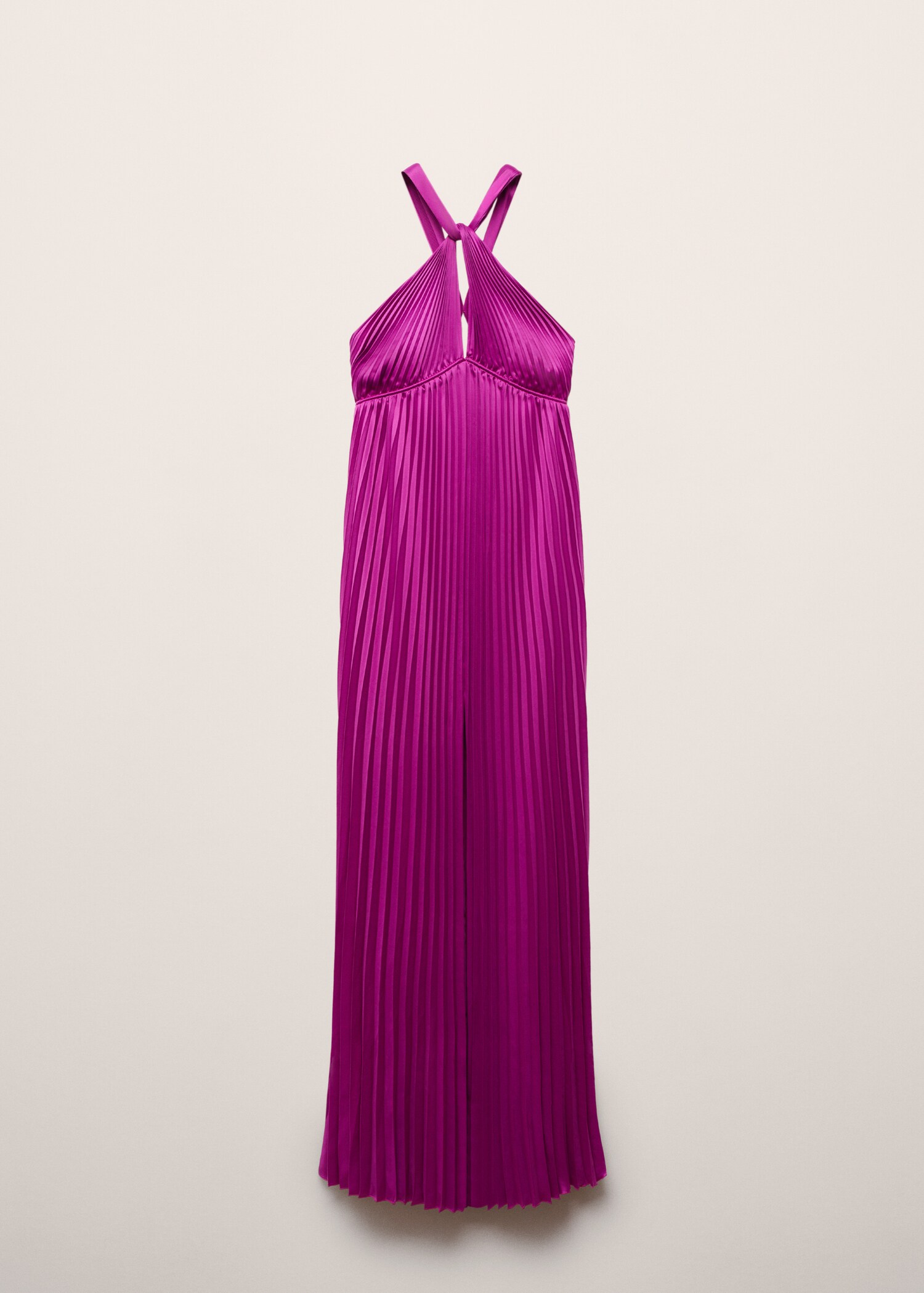 Vestido plisado escote halter - Artículo sin modelo