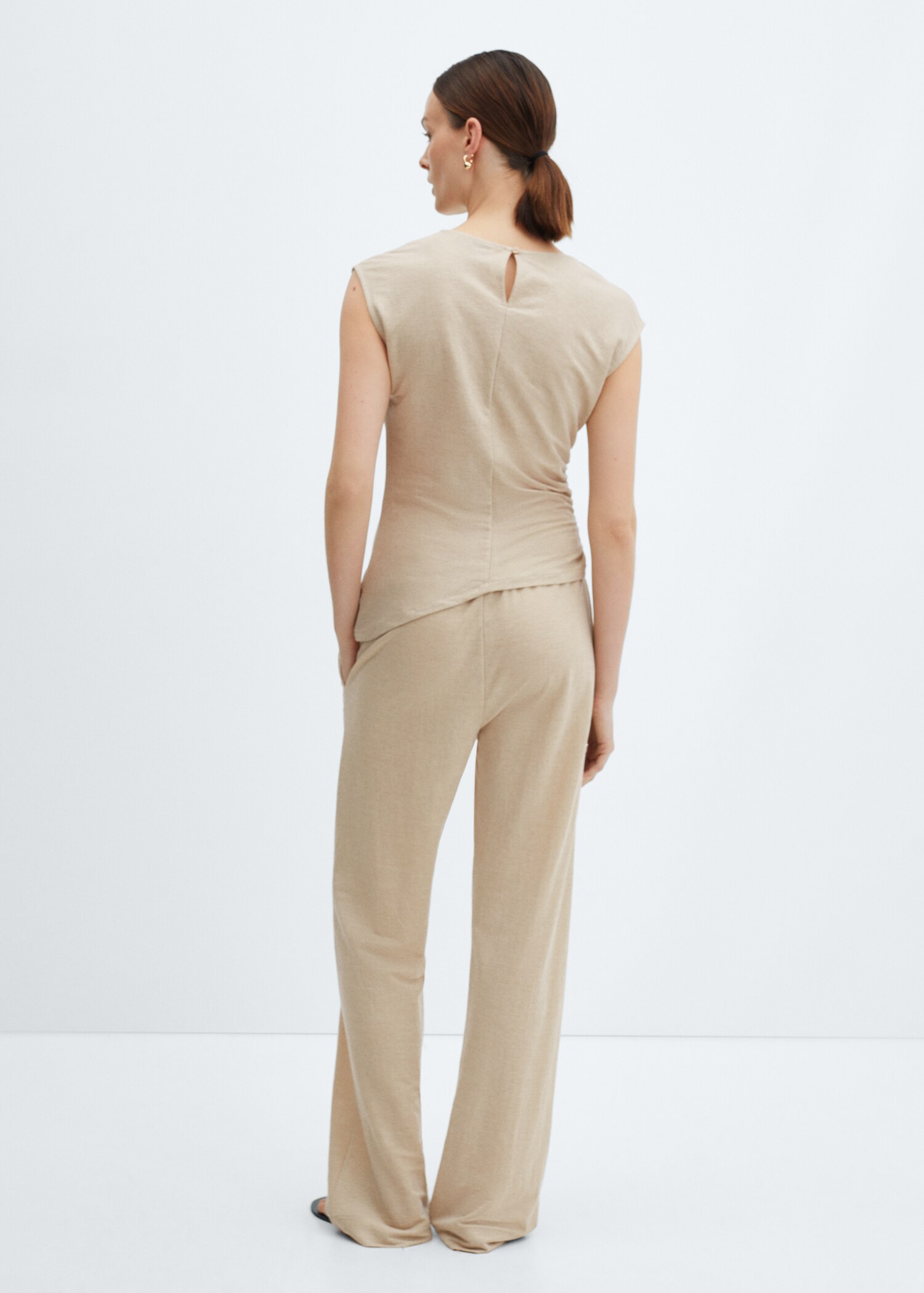 Knit asymmetric top - Reverse of the article