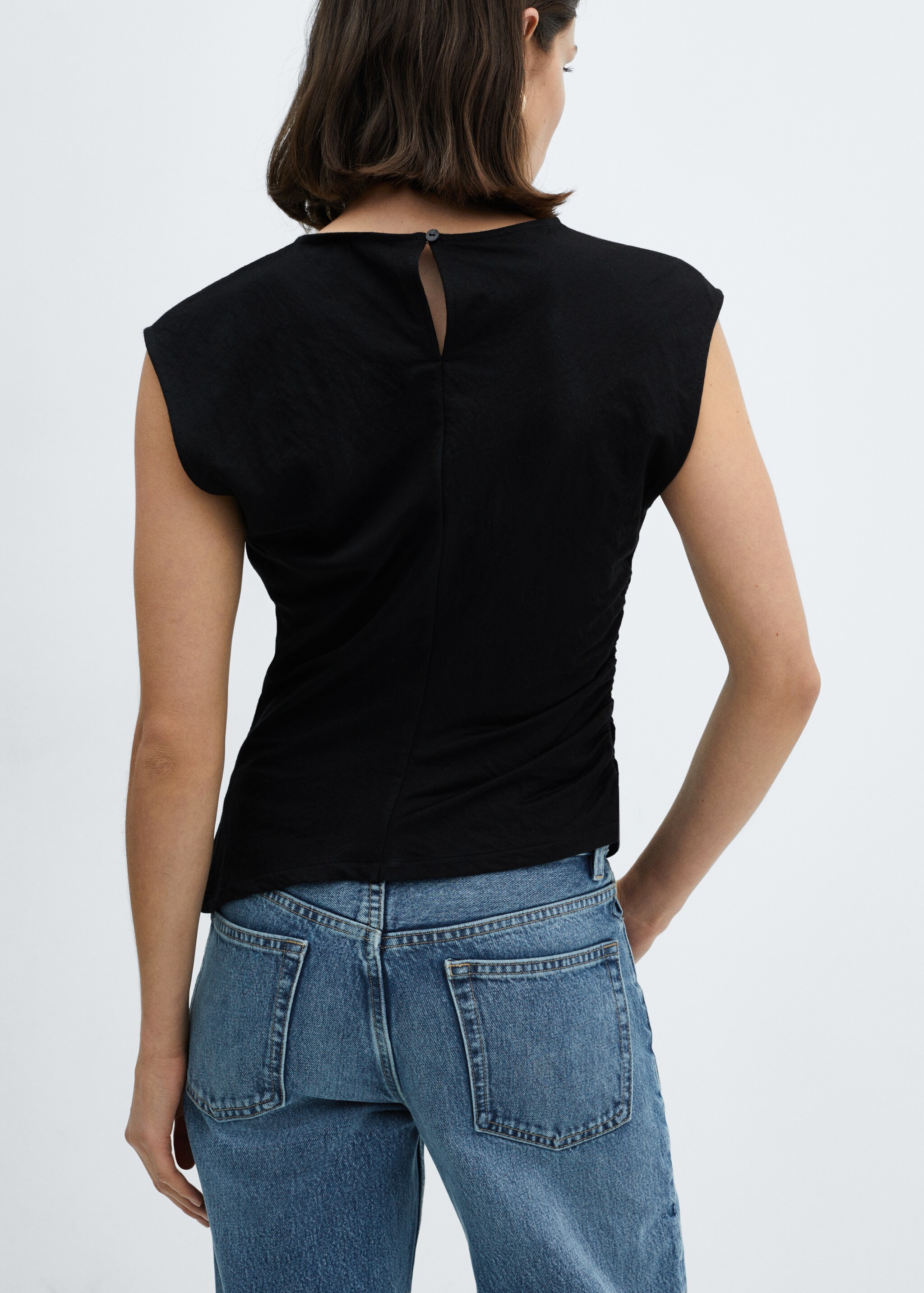 Knit asymmetric top - Reverse of the article