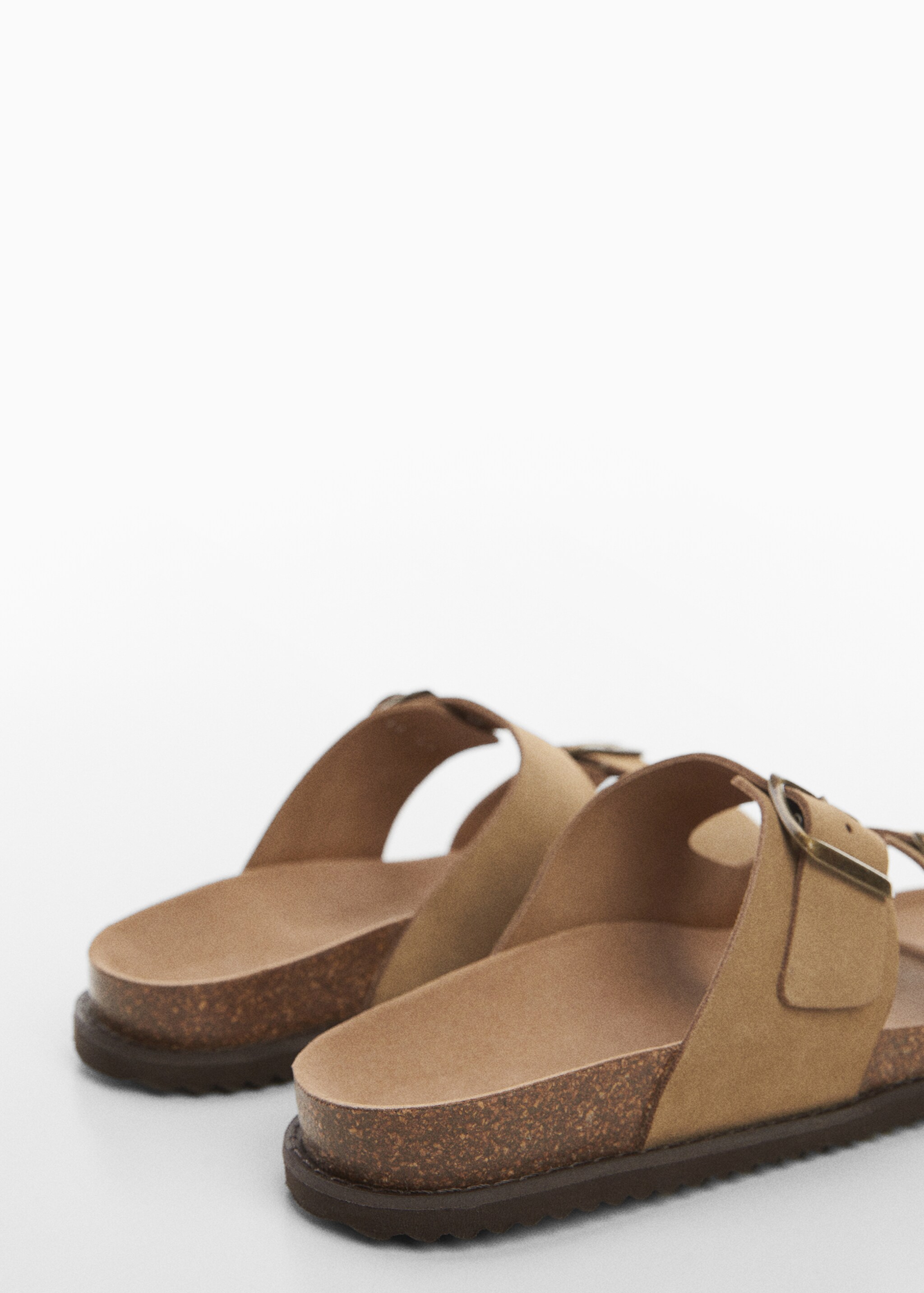 Split leather sandals with buckle - Details of the article 1
