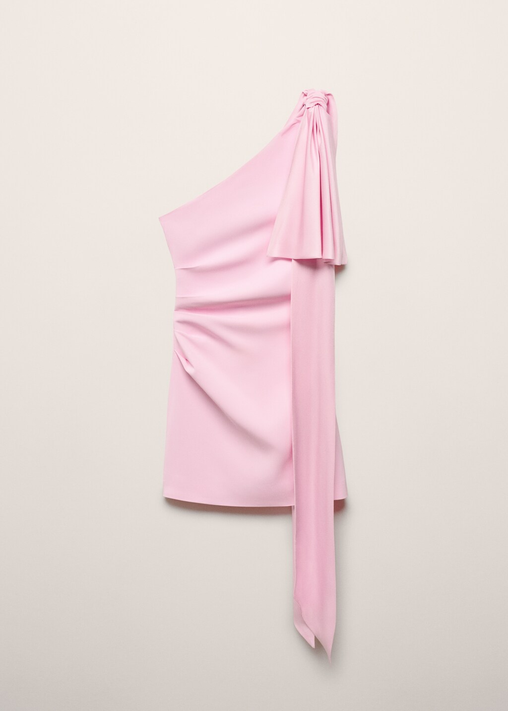 Asymmetrical dress with maxi-bow - Women | MANGO Japan
