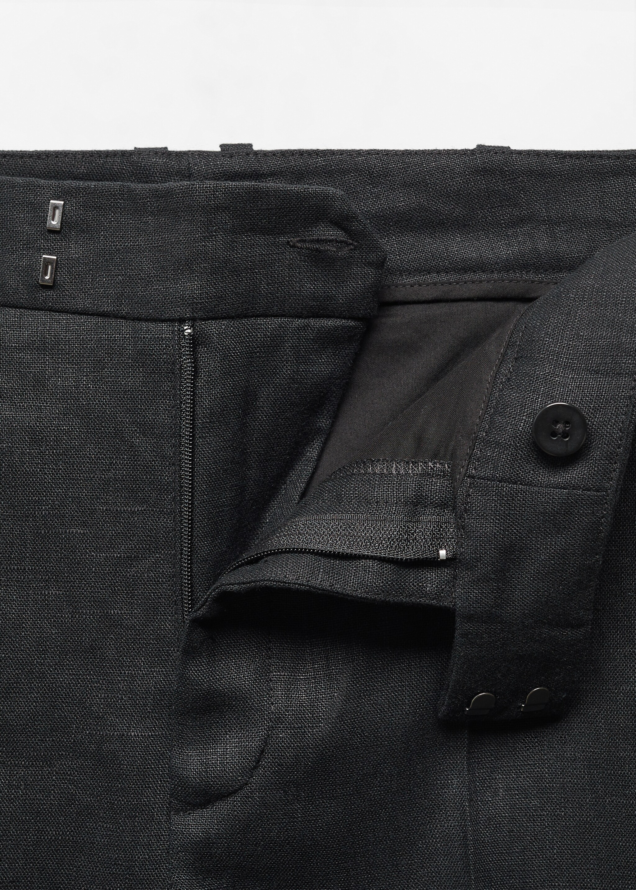 Костюмные брюки 100% лен - Деталь изделия 8