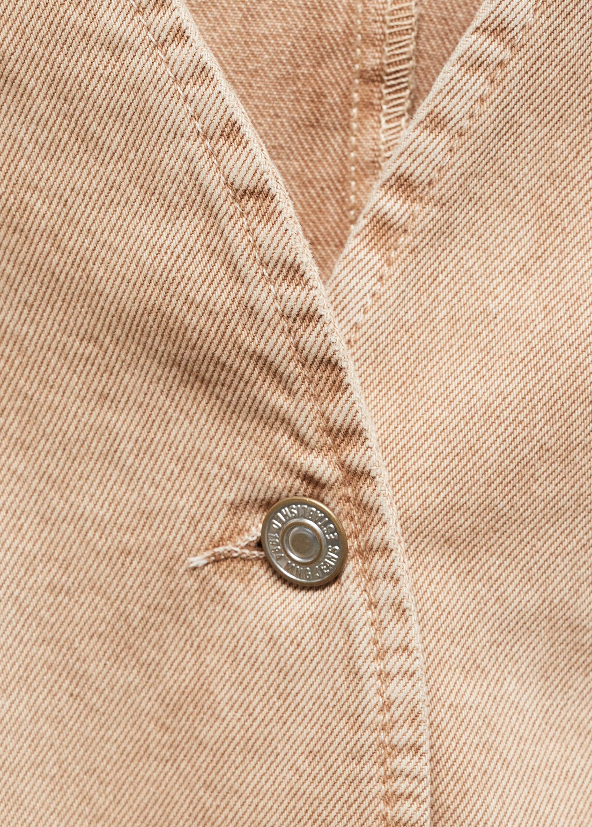 Denim gilet with seams - Details of the article 8