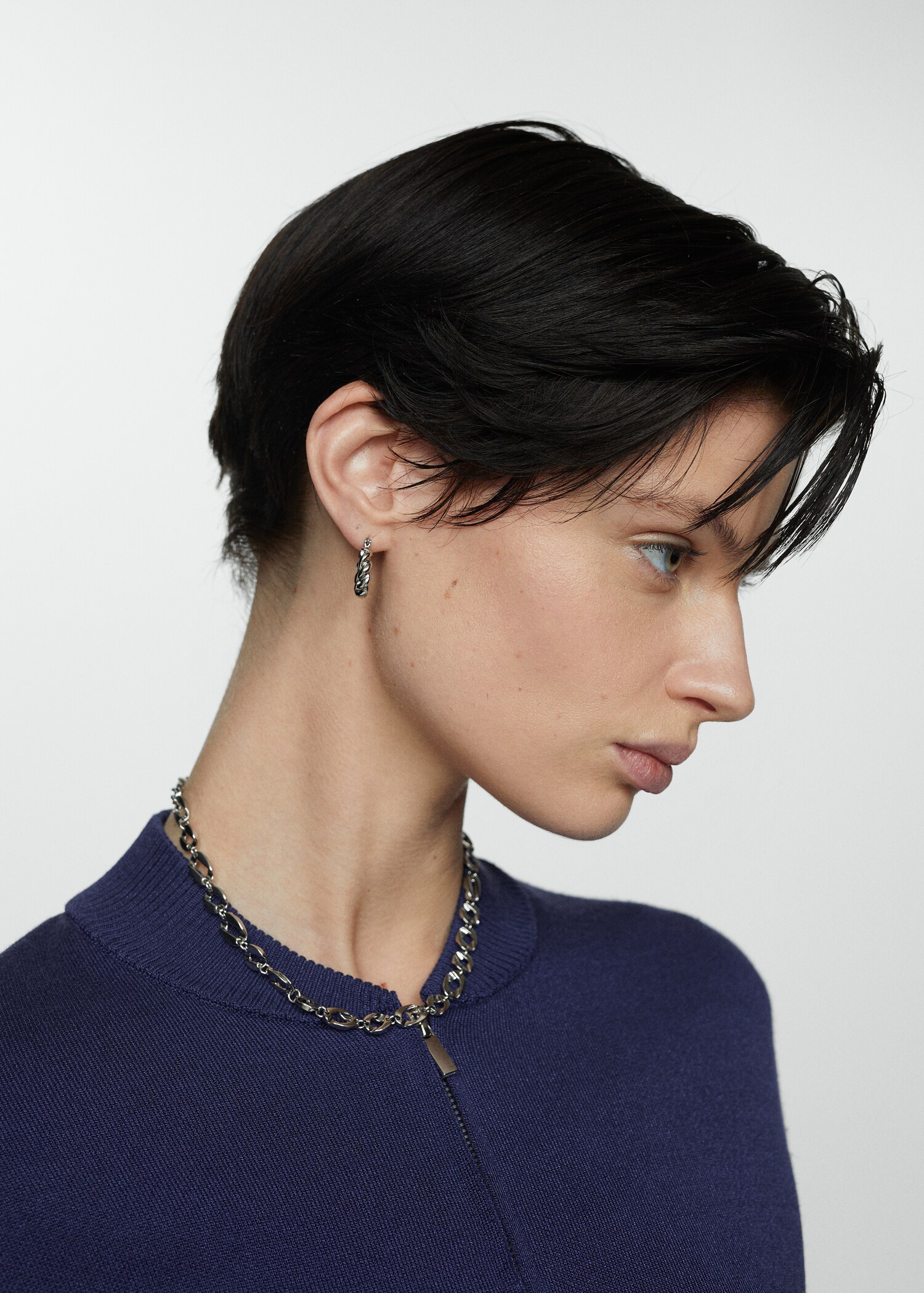 Zipped knit cardigan - Details of the article 1