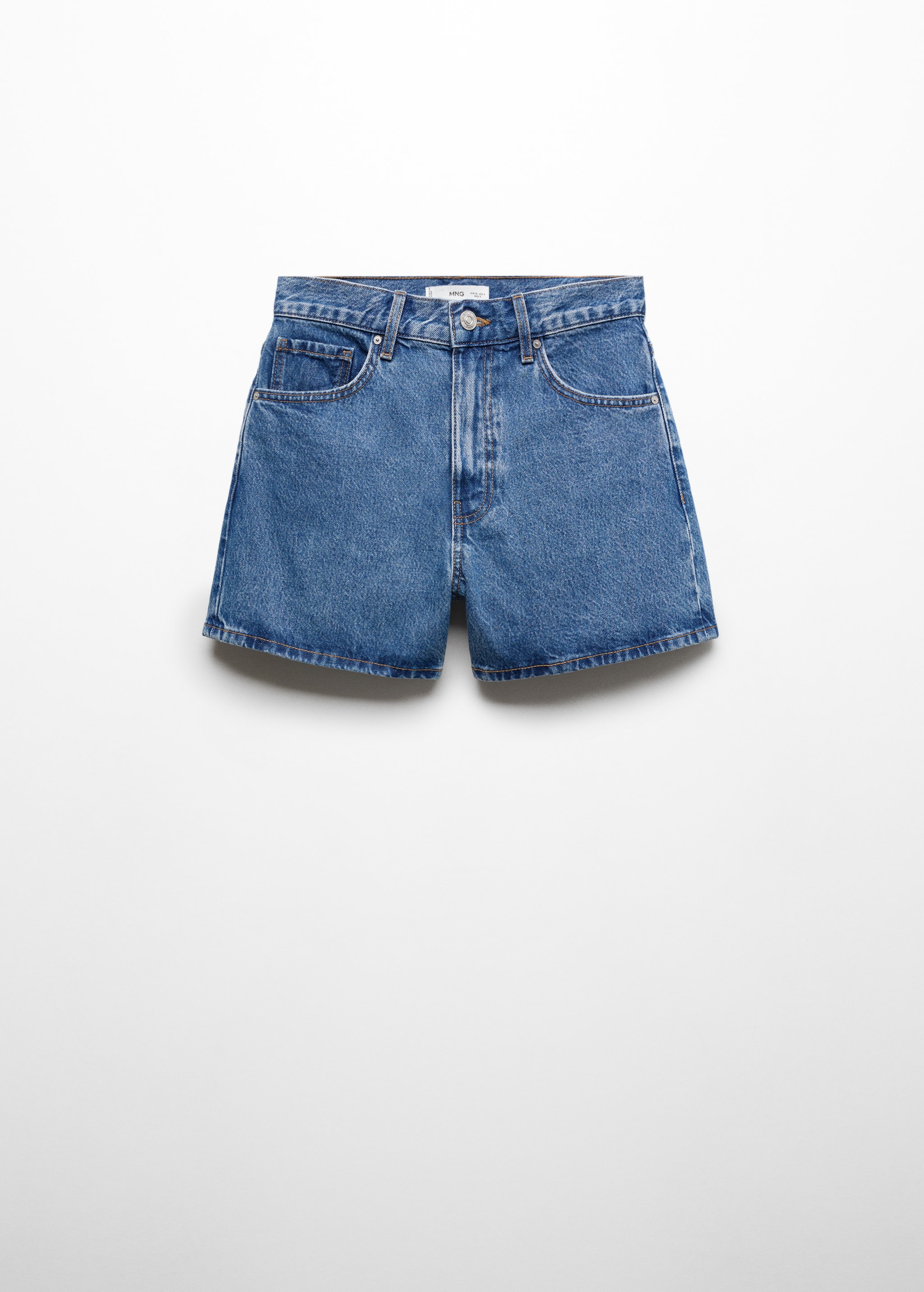 Jeans-Shorts mit hoher Taille - Artikel ohne Model