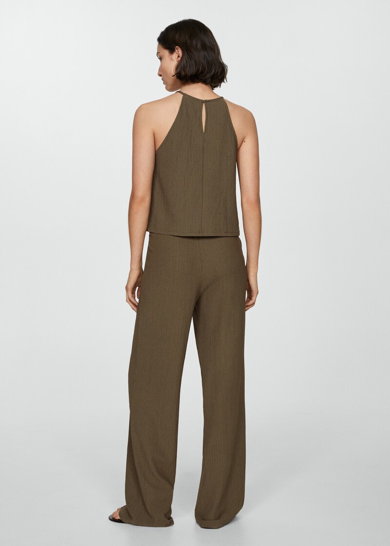 Ruched-texture top - Woman | MANGO USA