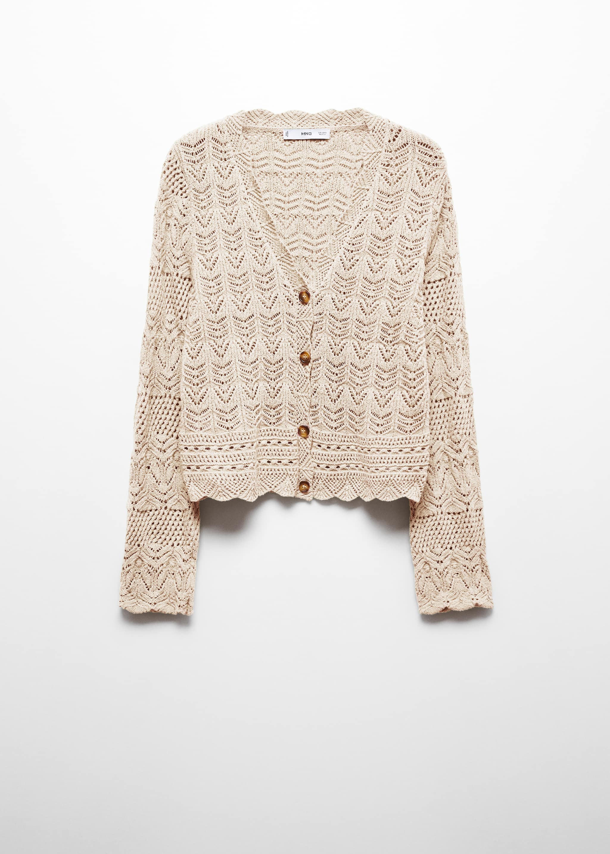 Openwork details cardigan - Article without model