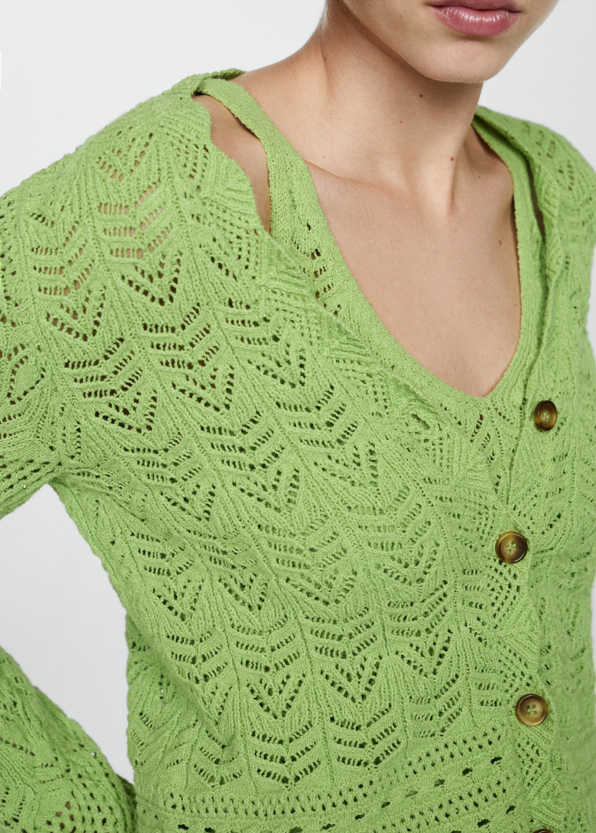 Openwork details cardigan - Details of the article 6