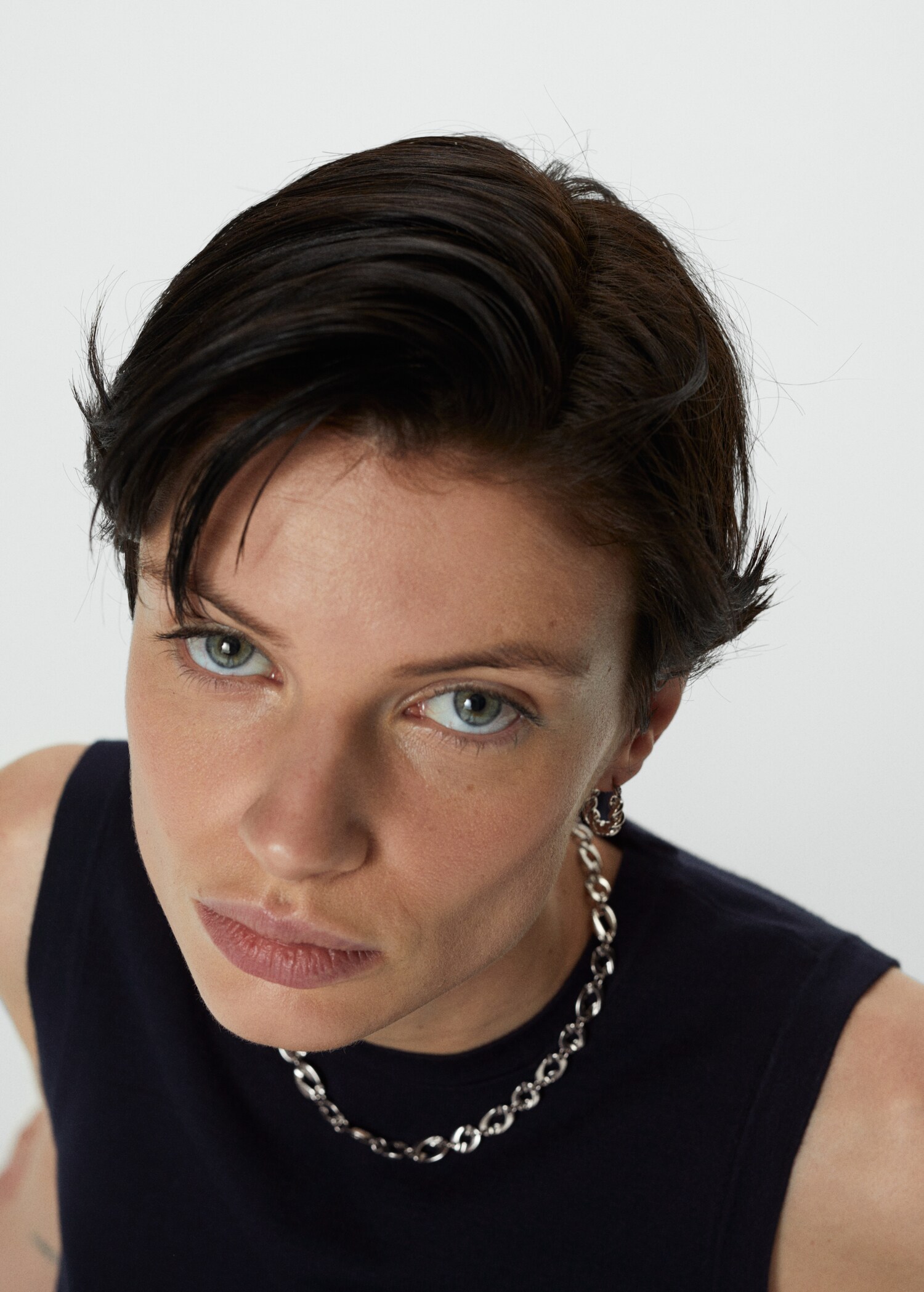 Knitted top with wide straps Woman MANGO USA