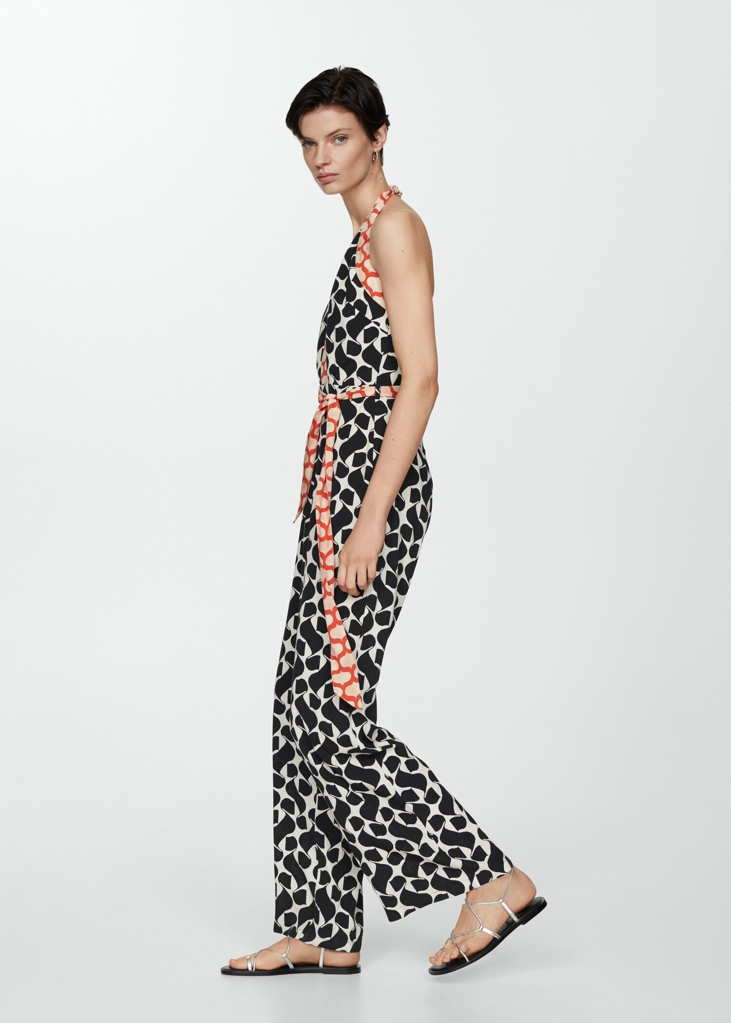 Printed jumpsuit with bow - Details of the article 6