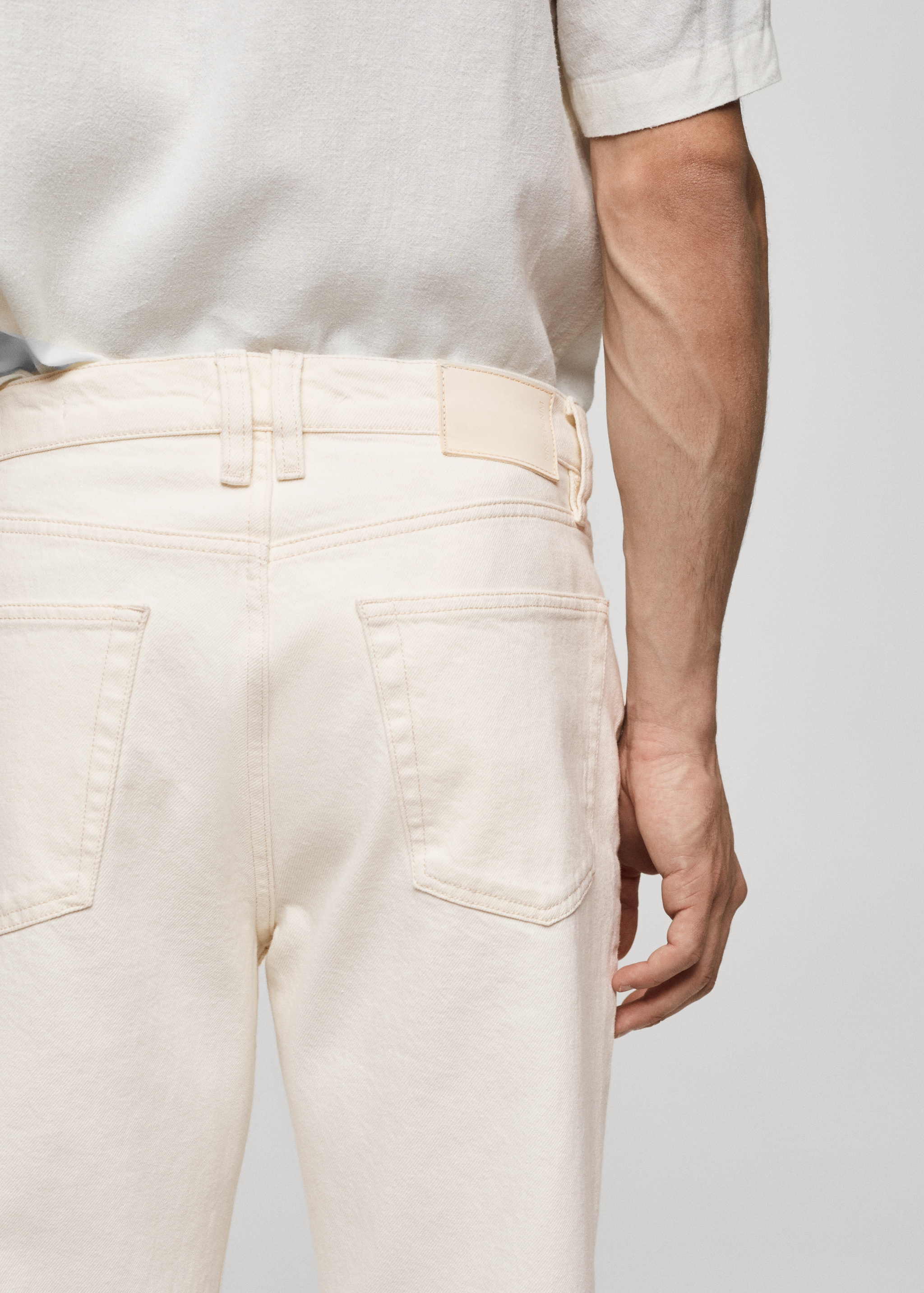 Relaxed fit cotton jeans - Details of the article 4