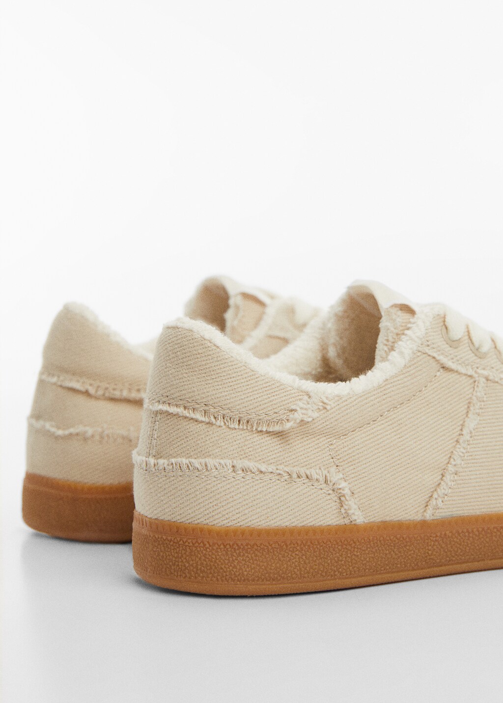 Trainers with frayed details - Women | MANGO China