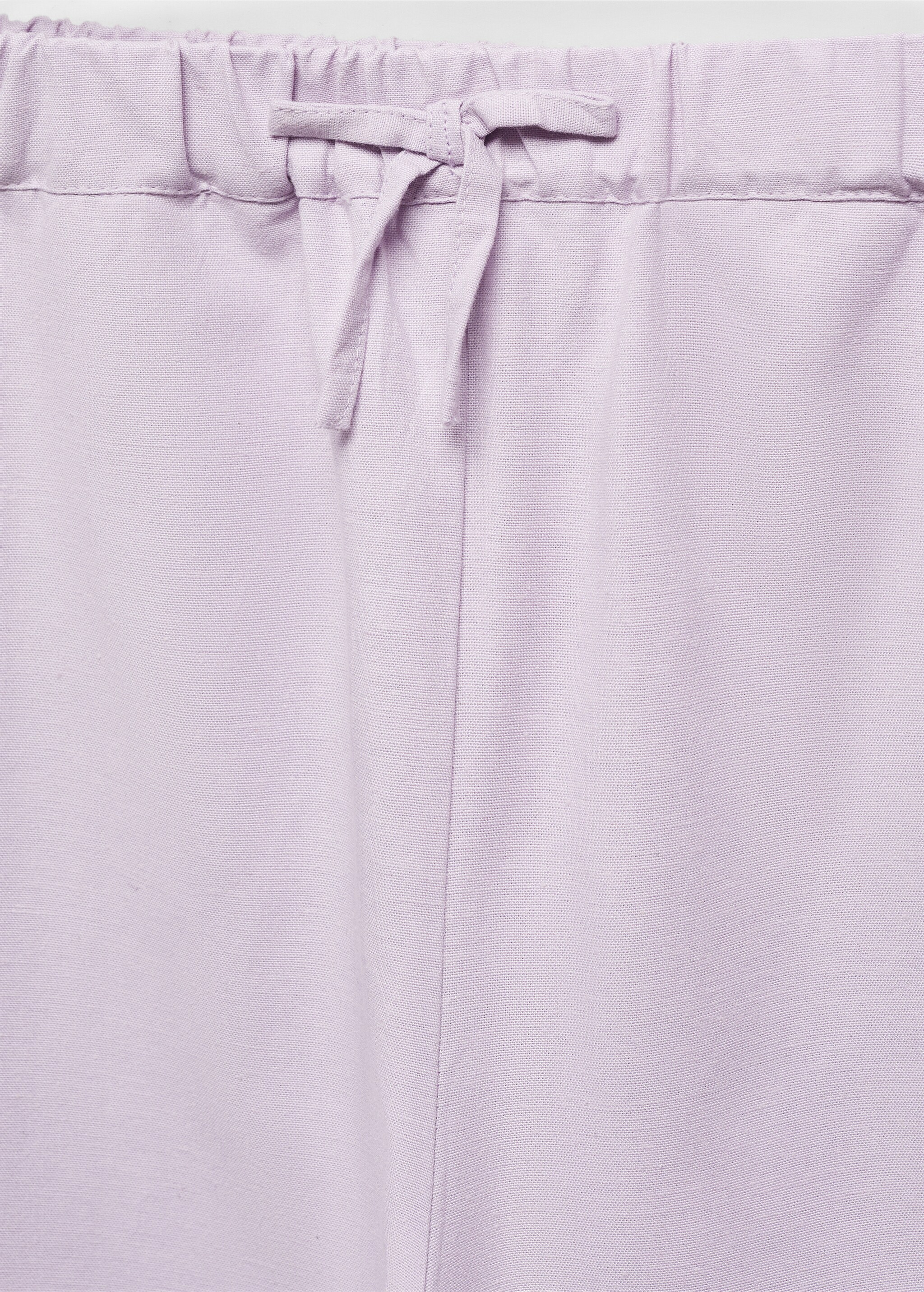 Wideleg linen trousers - Details of the article 8