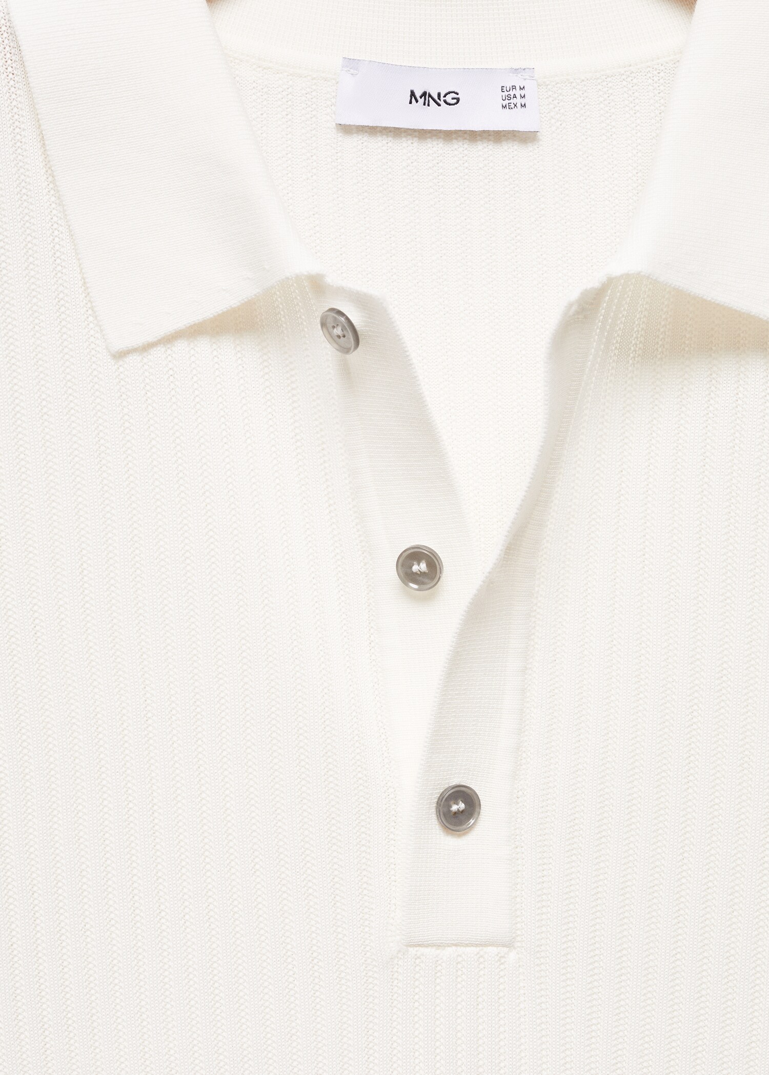 Knit cotton polo shirt - Details of the article 8