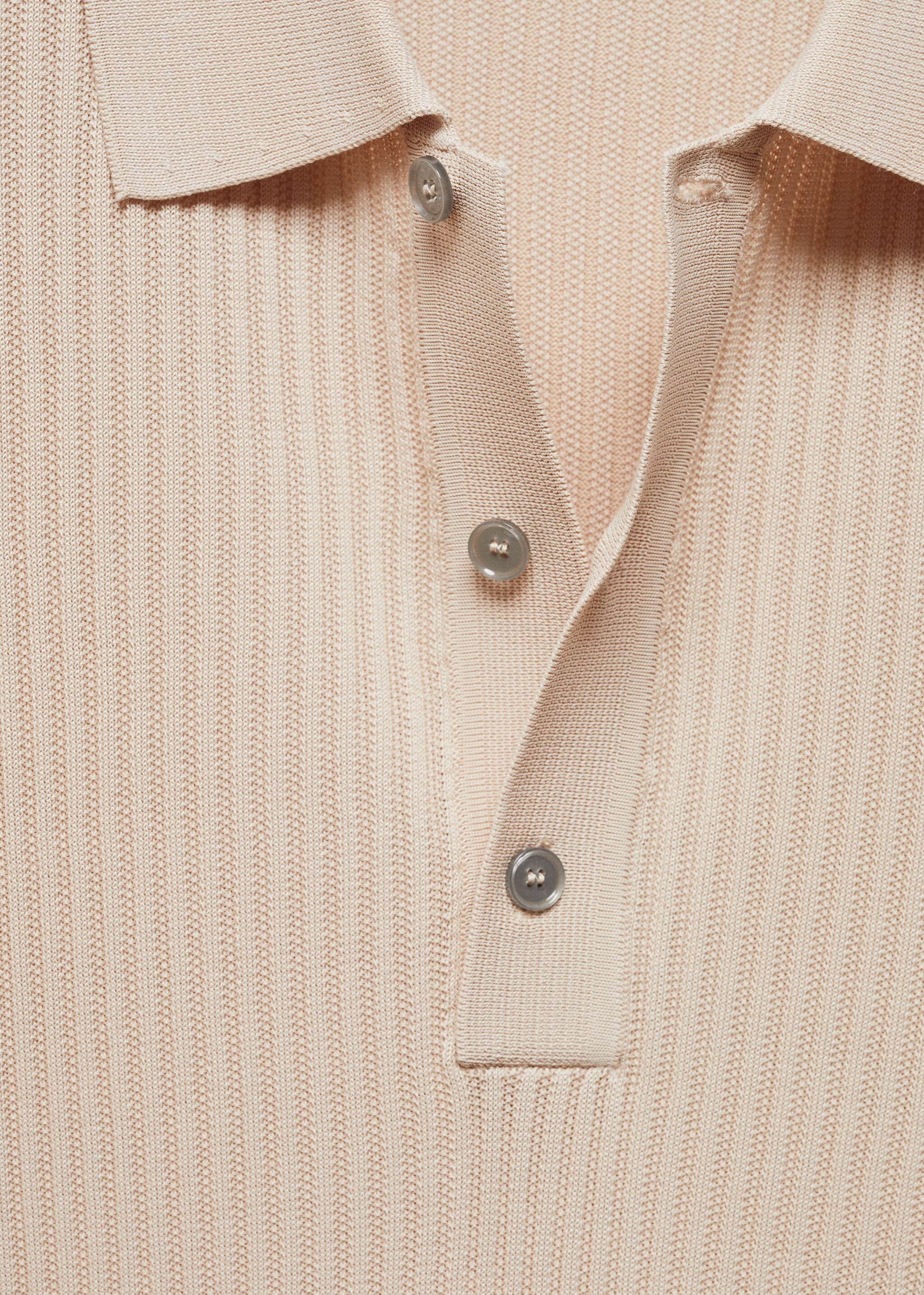 Knit cotton polo shirt - Details of the article 8