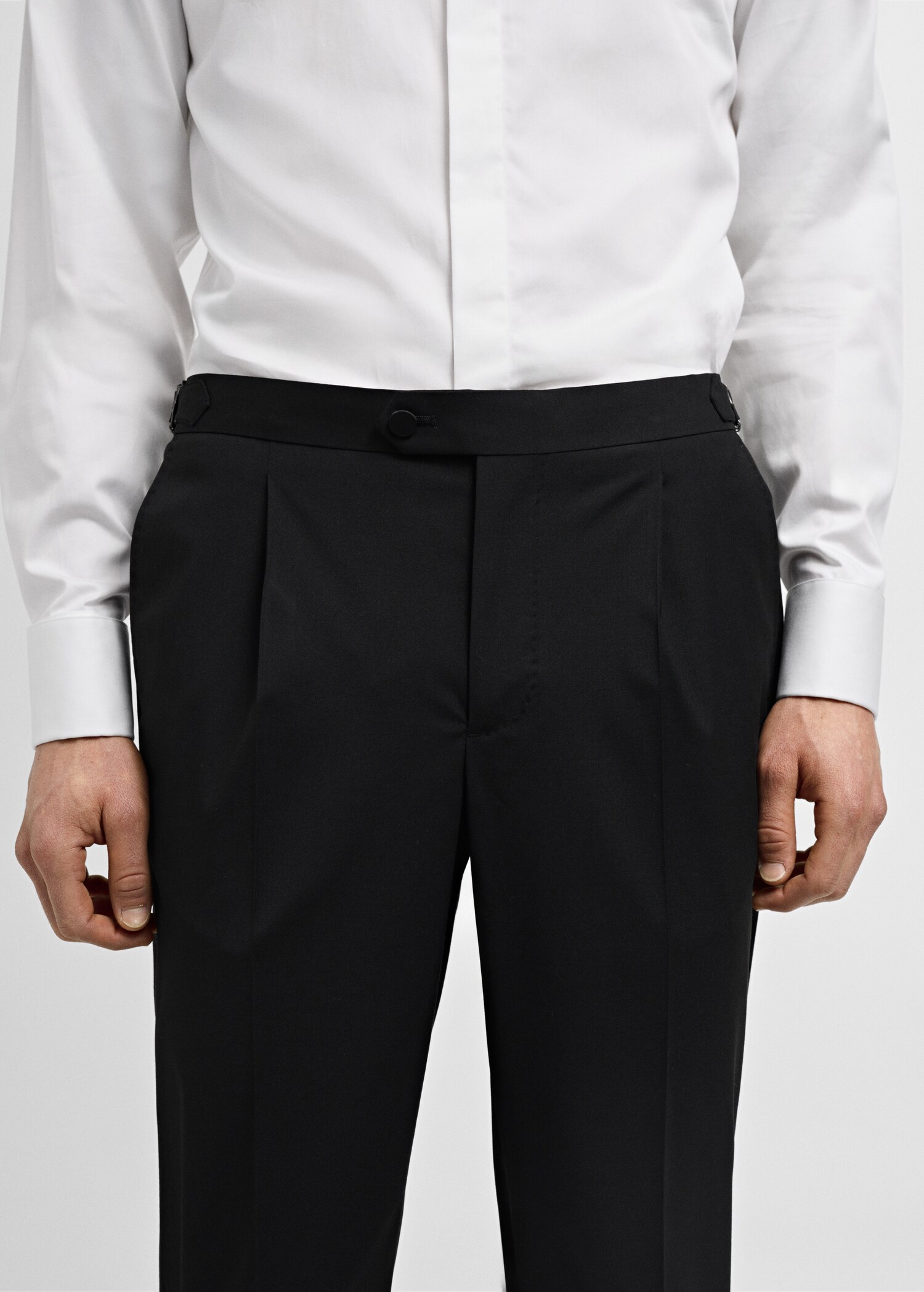 Dressbukse slim fit med stretch - Artikkeldetalj 1