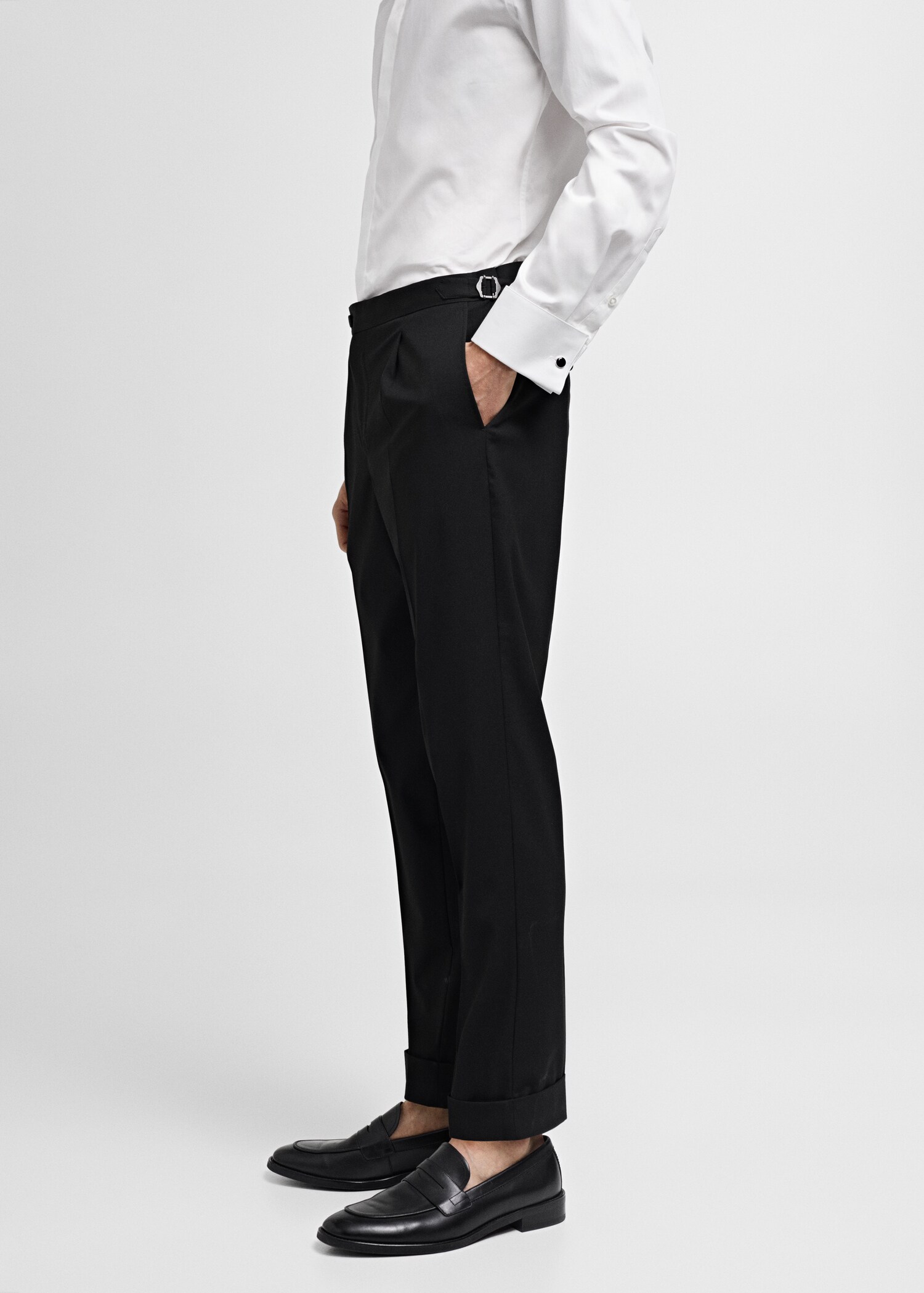 Dressbukse slim fit med stretch - Artikkeldetalj 2