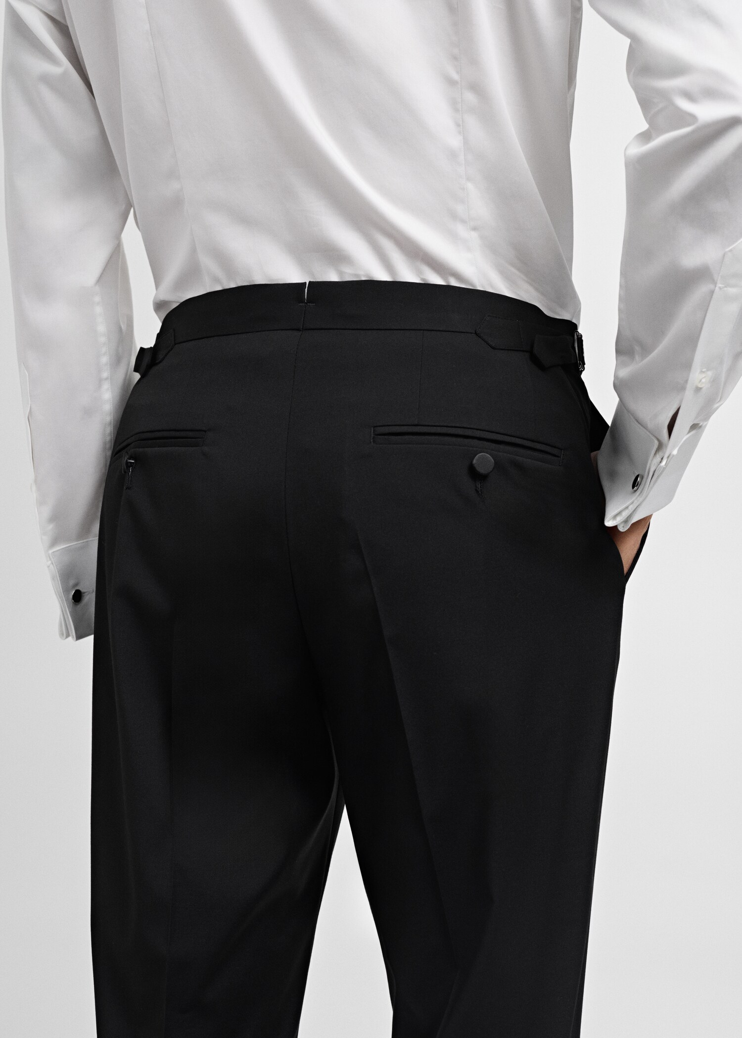 Dressbukse slim fit med stretch - Artikkeldetalj 6