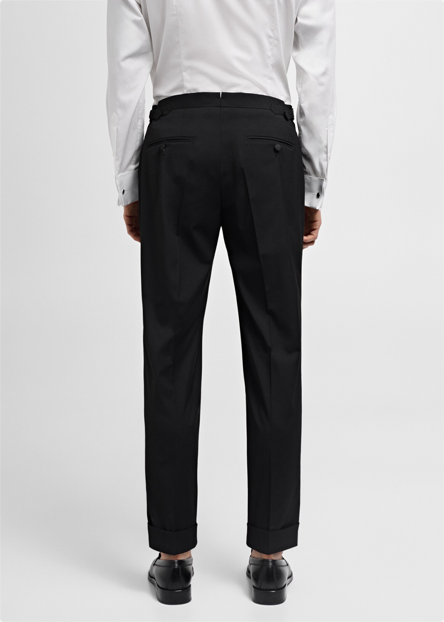 Dressbukse slim fit med stretch - Baksiden av artikkelen