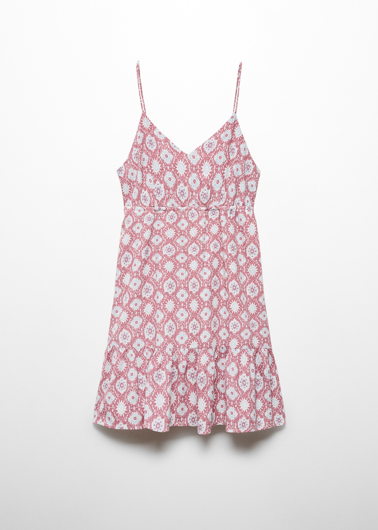 Ruffled printed dress - Article without model