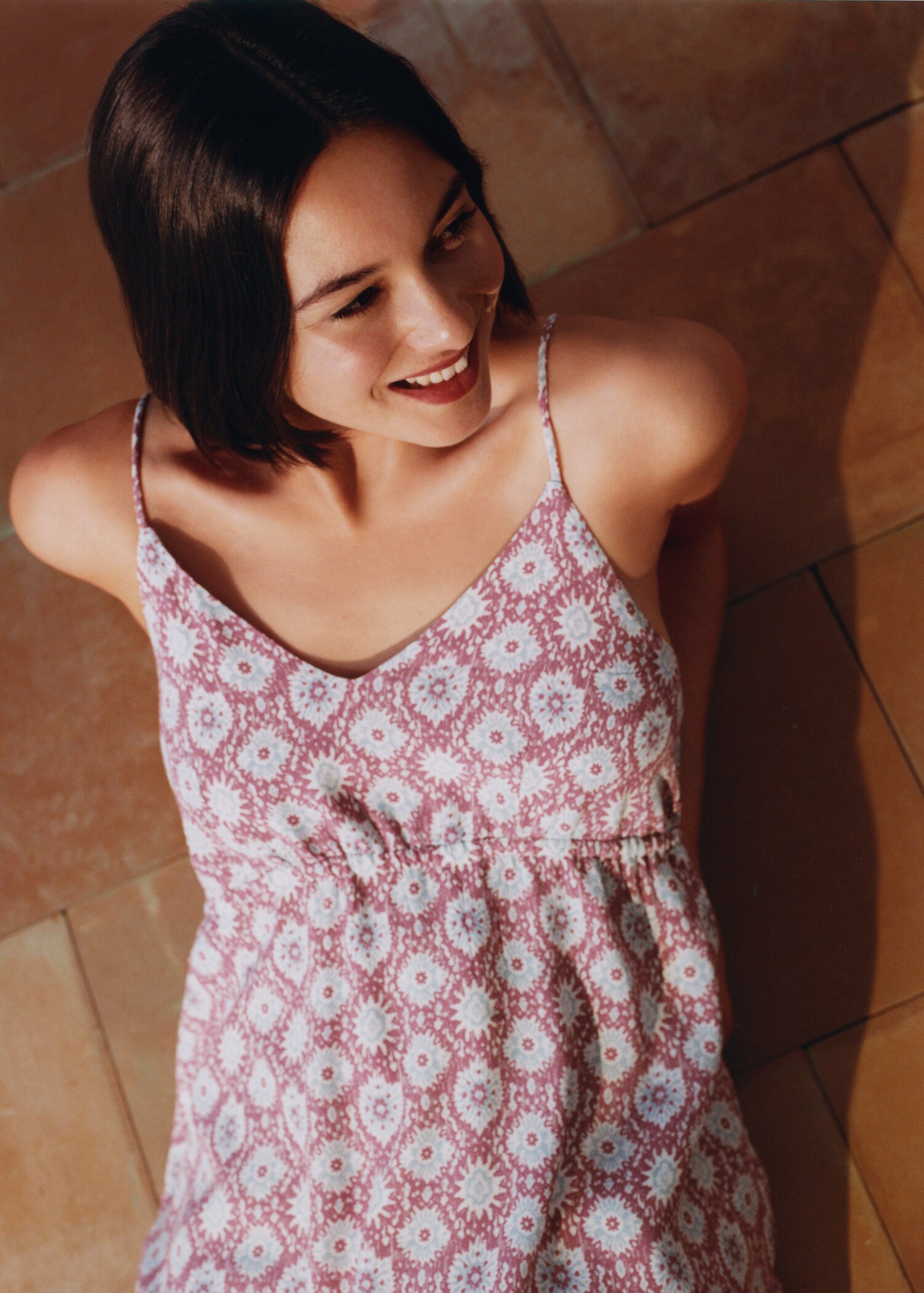 Ruffled printed dress - Details of the article 6