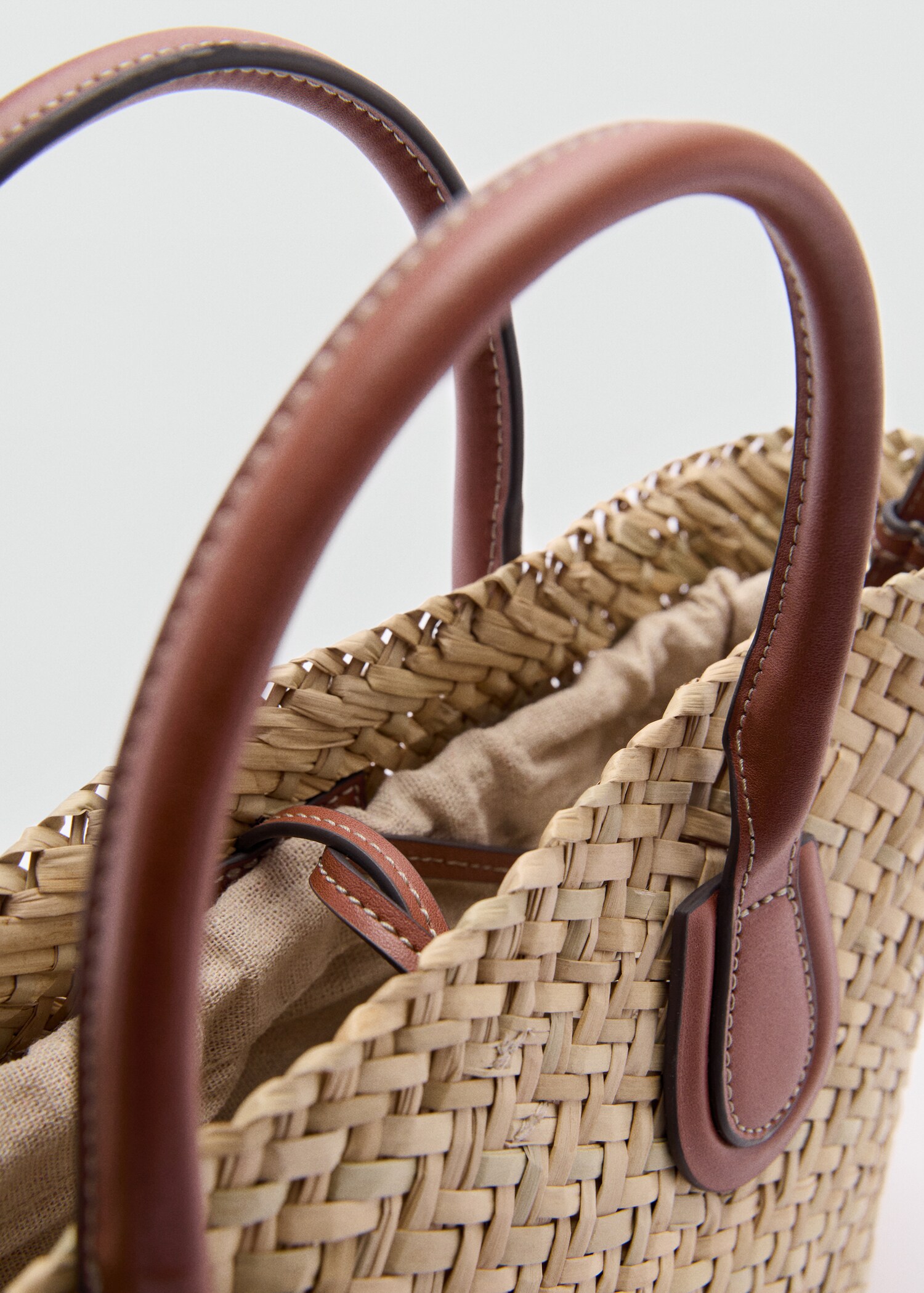 Natural fibre basket bag - Details of the article 1