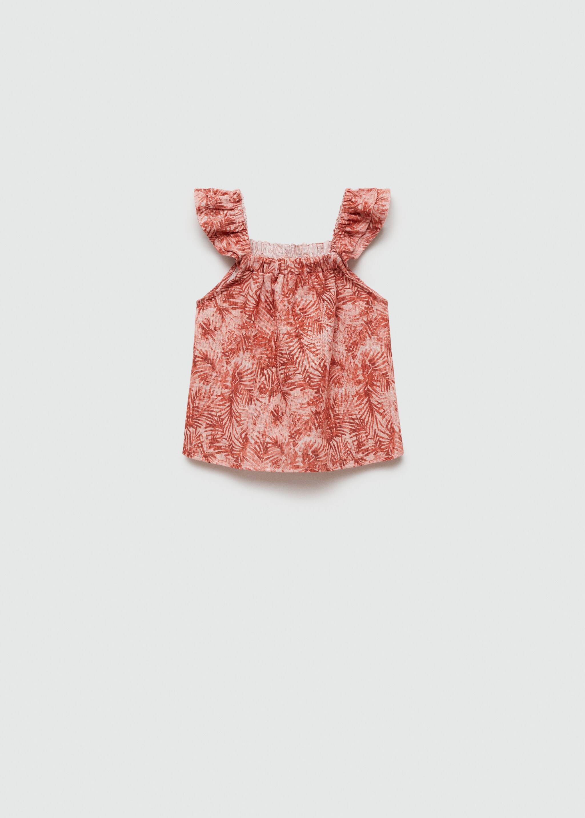 Блузка с текстурой листья - Изделие без модели