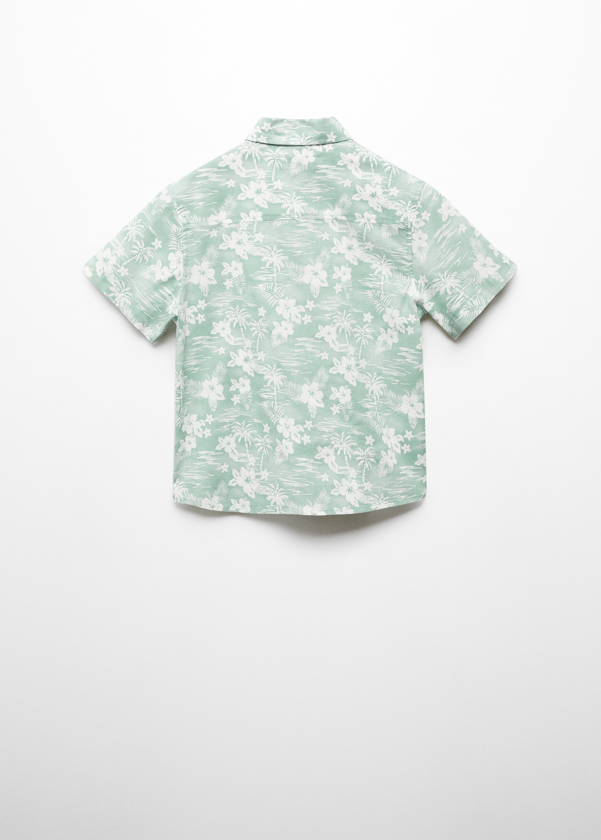 Printed short-sleeved shirt - Reverse of the article