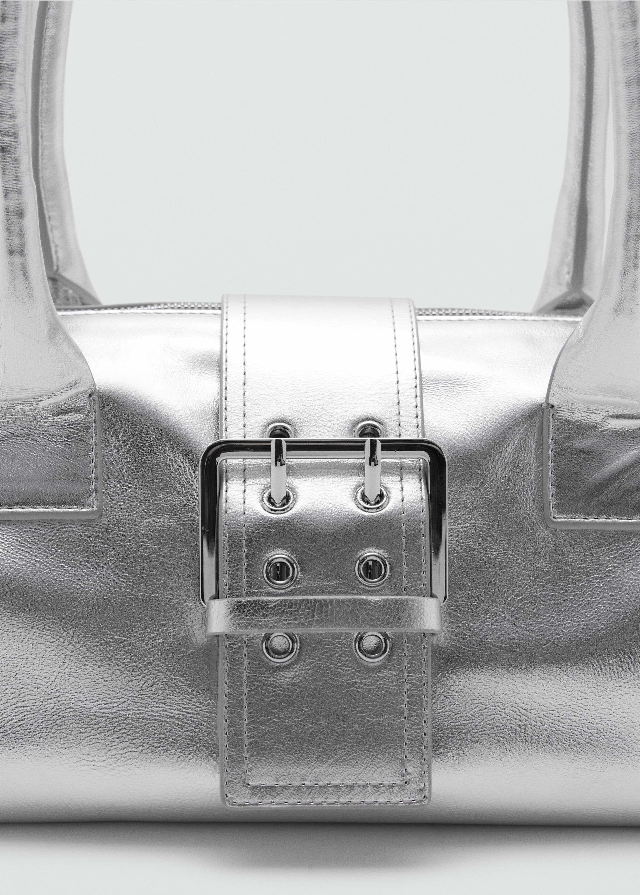 Кожаная сумка с карманами карго - Деталь изделия 2