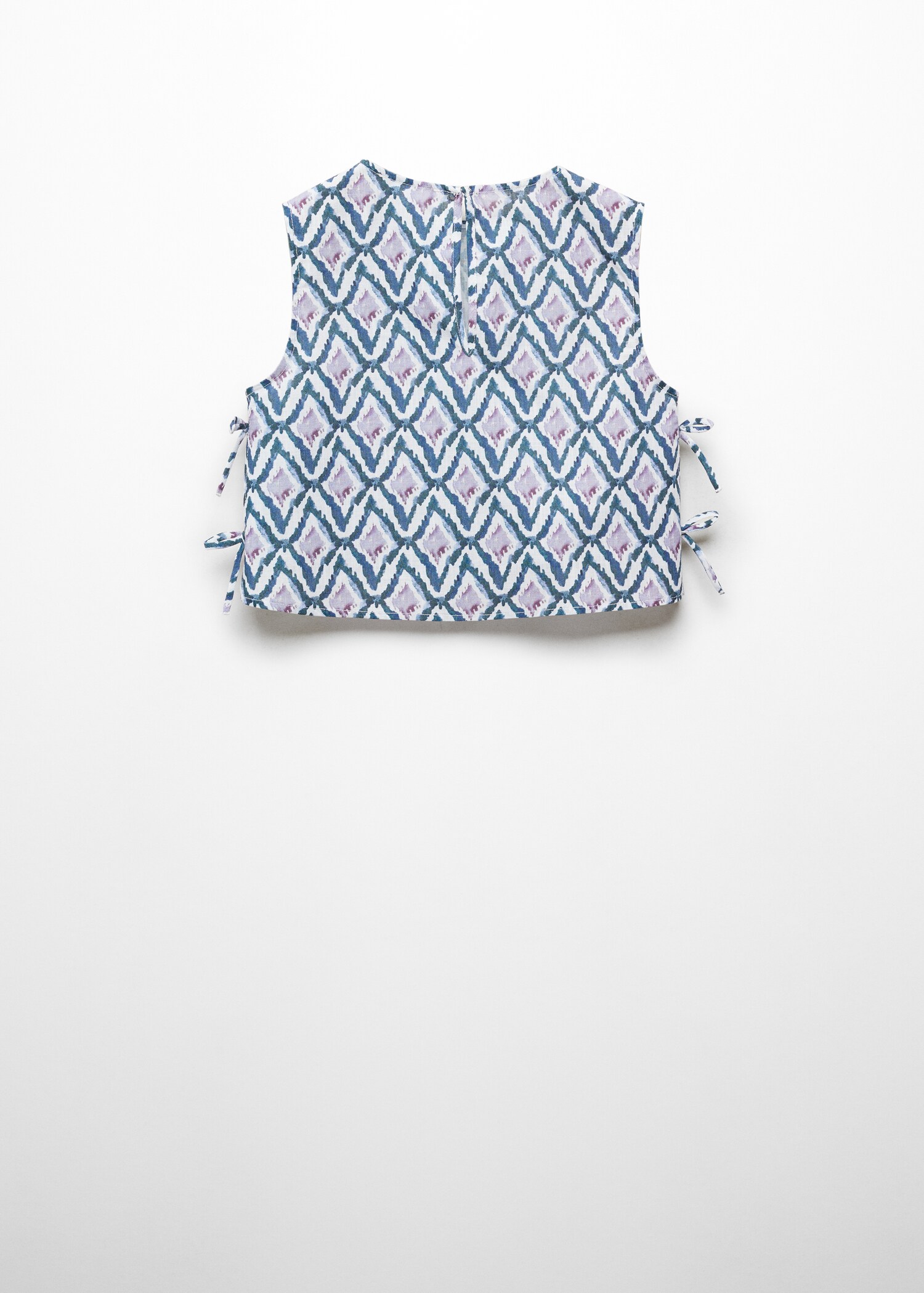 Crop top imprimé nœud - Verso de l’article