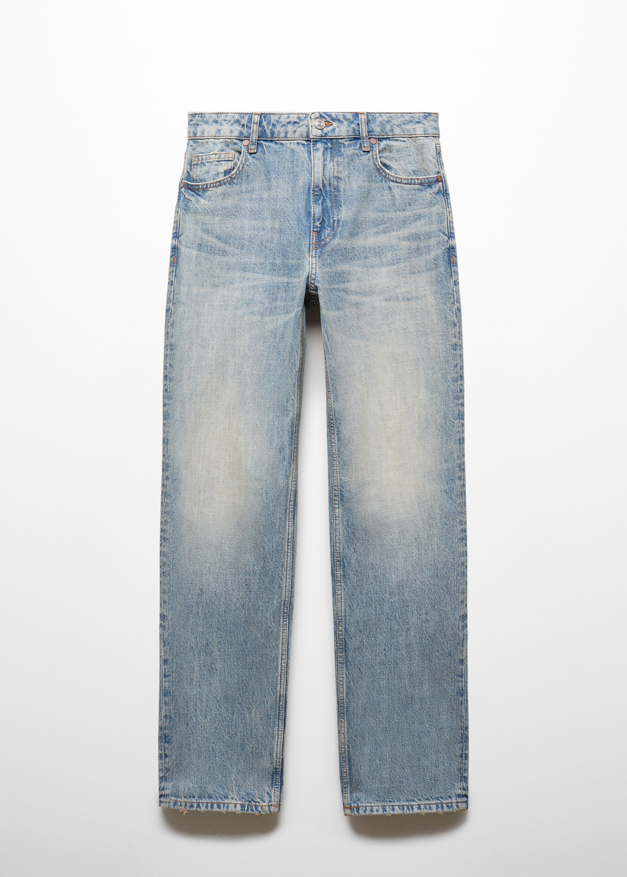 Прямые джинсы с заниженной талией - Изделие без модели