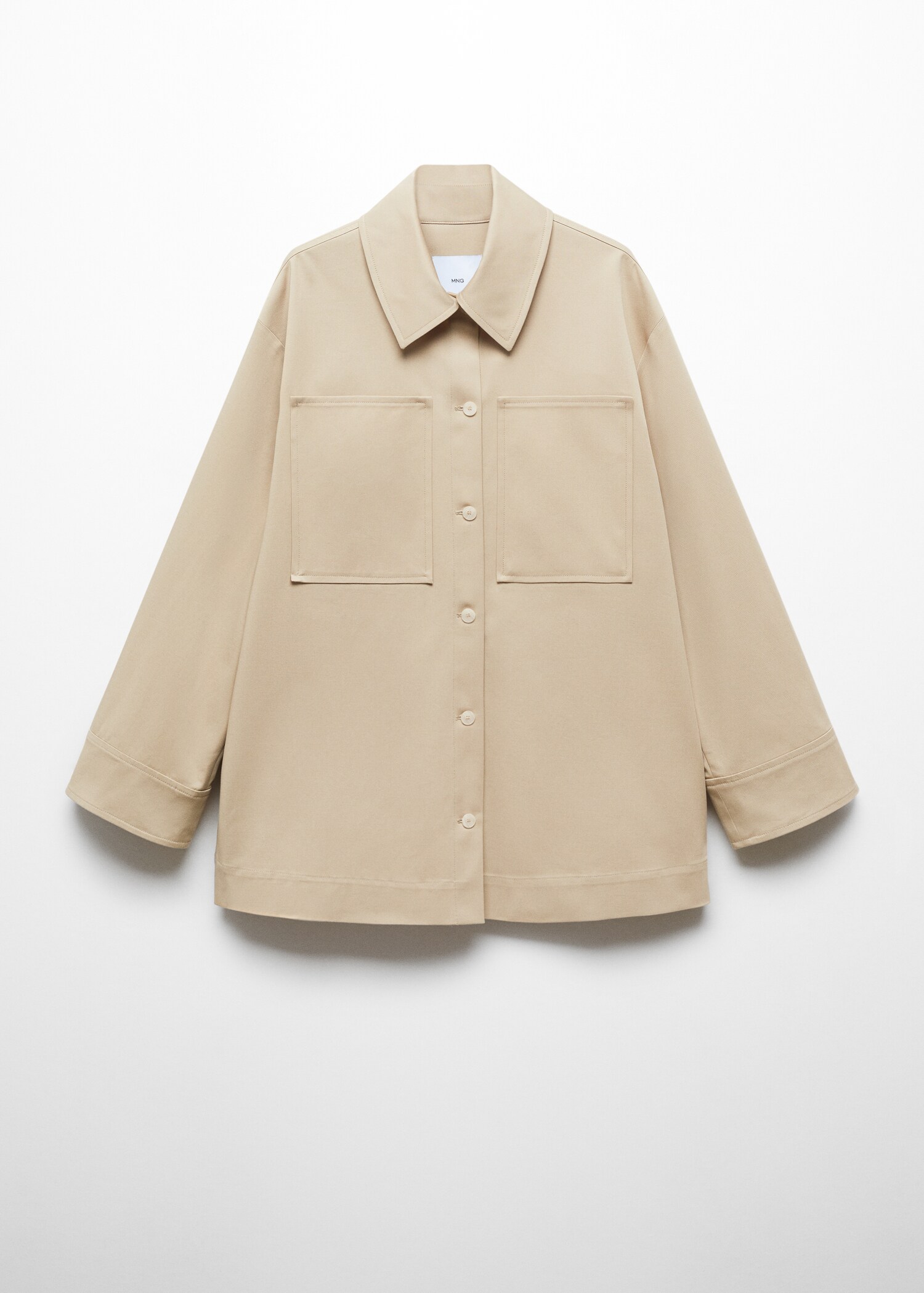 Oversized Overshirt mit Taschen - Damen | MANGO Deutschland