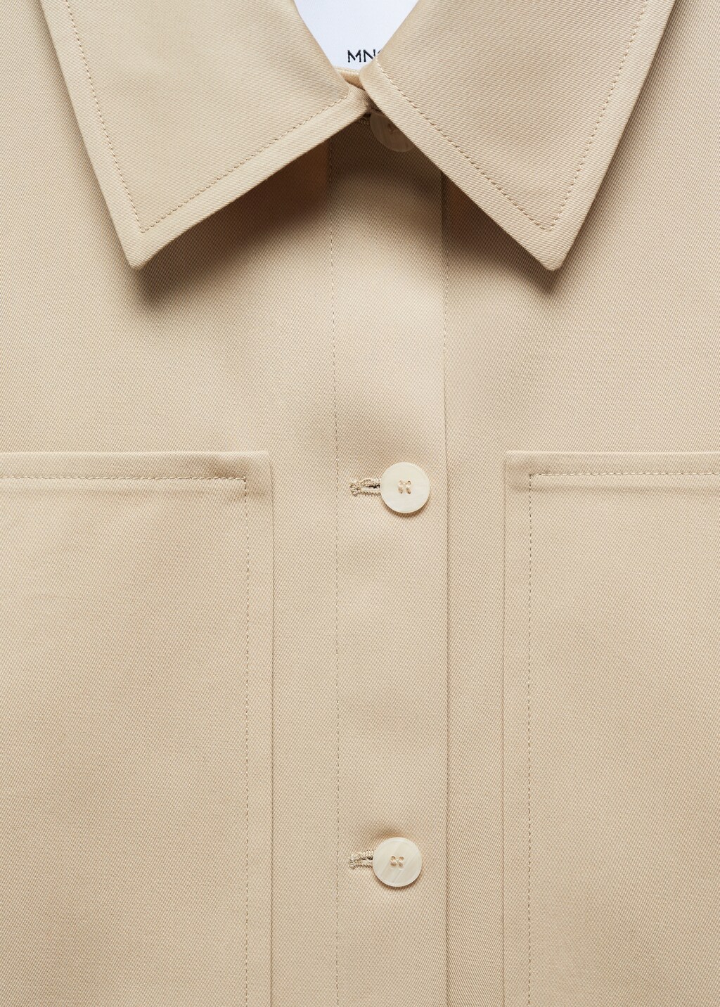 Mango Oversized overshirt with pockets thumbnail