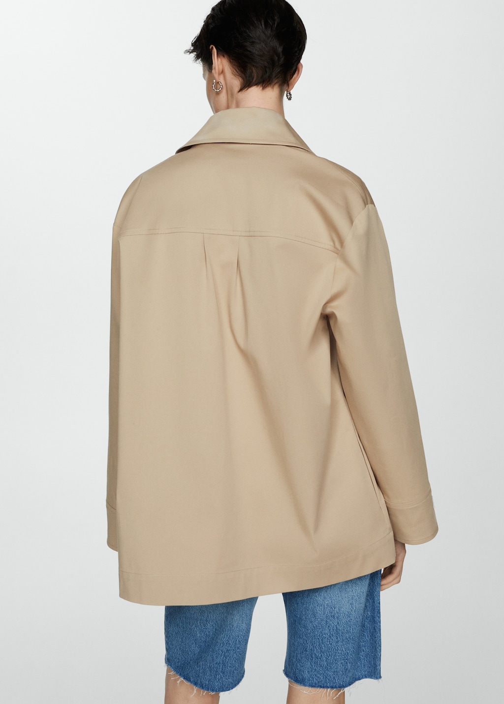 Mango Oversized overshirt with pockets thumbnail
