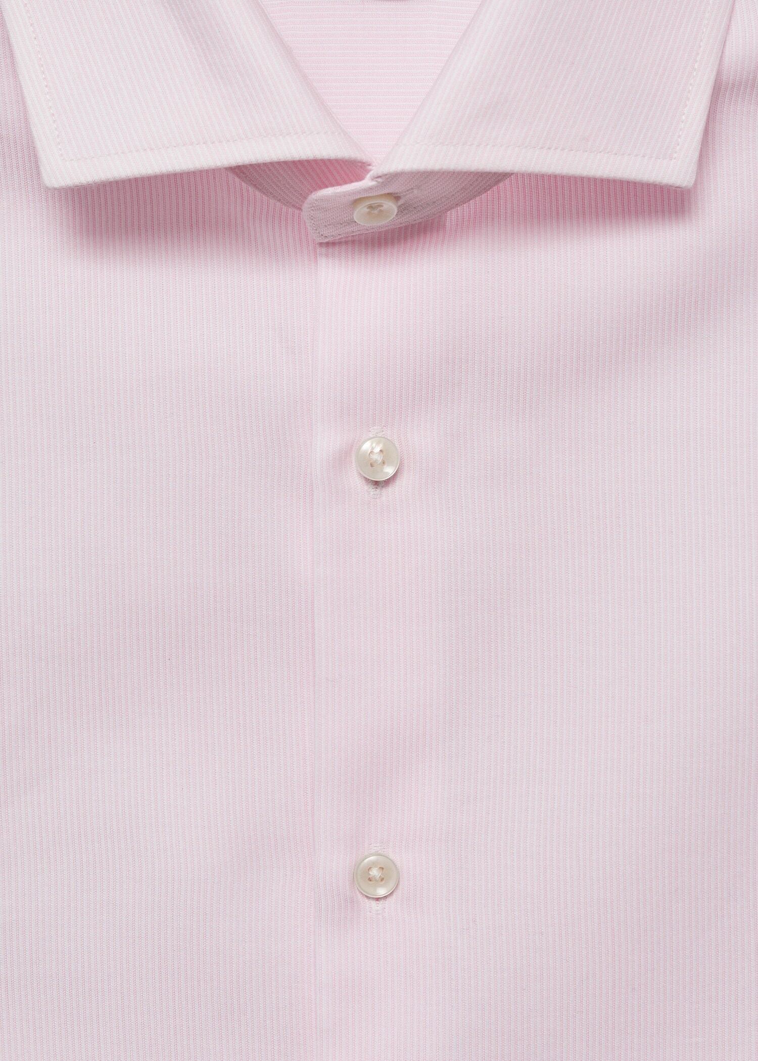 Slim-fit micro-stripe twill suit shirt - Details of the article 8