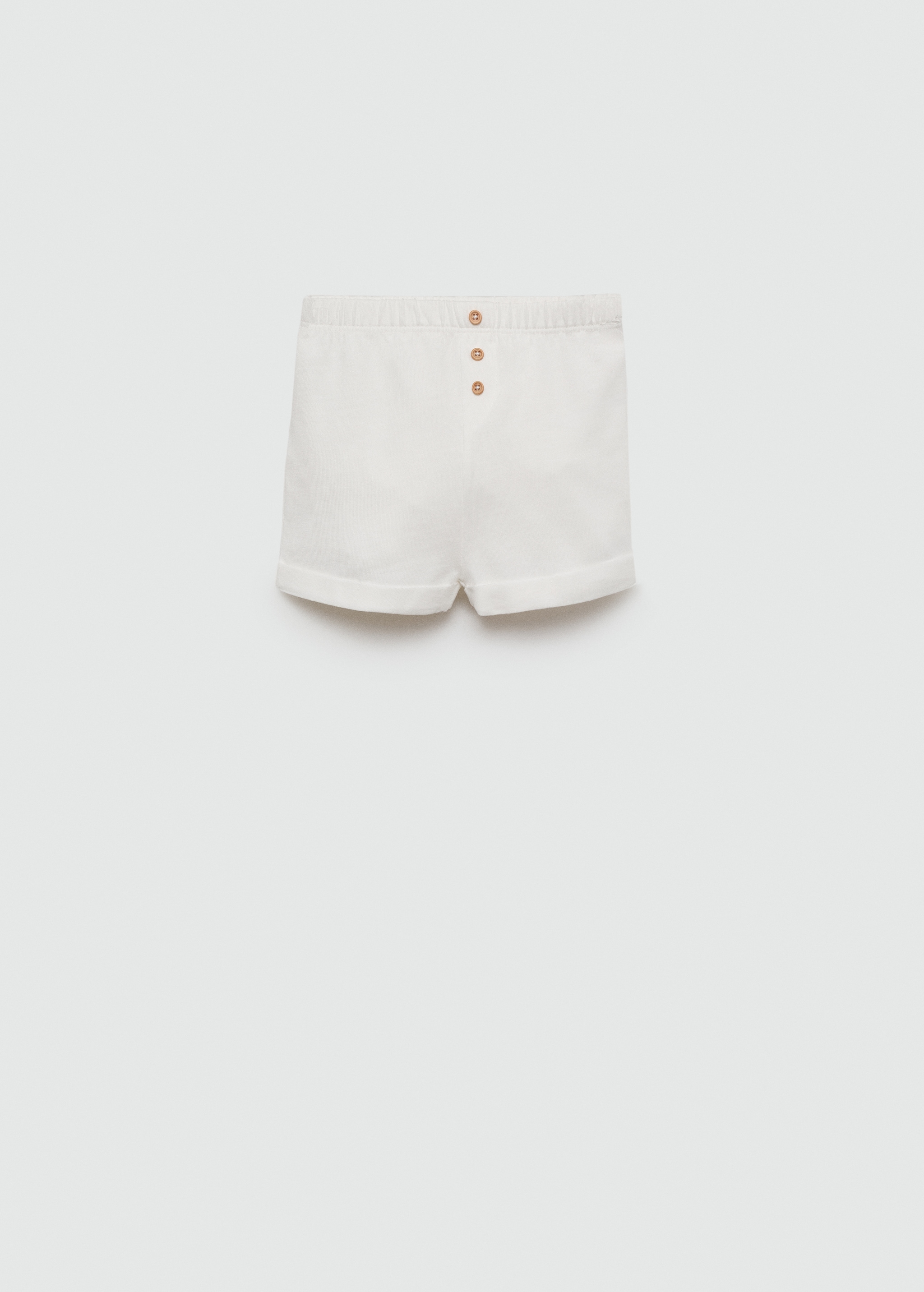 Buttoned cotton shorts - Article without model