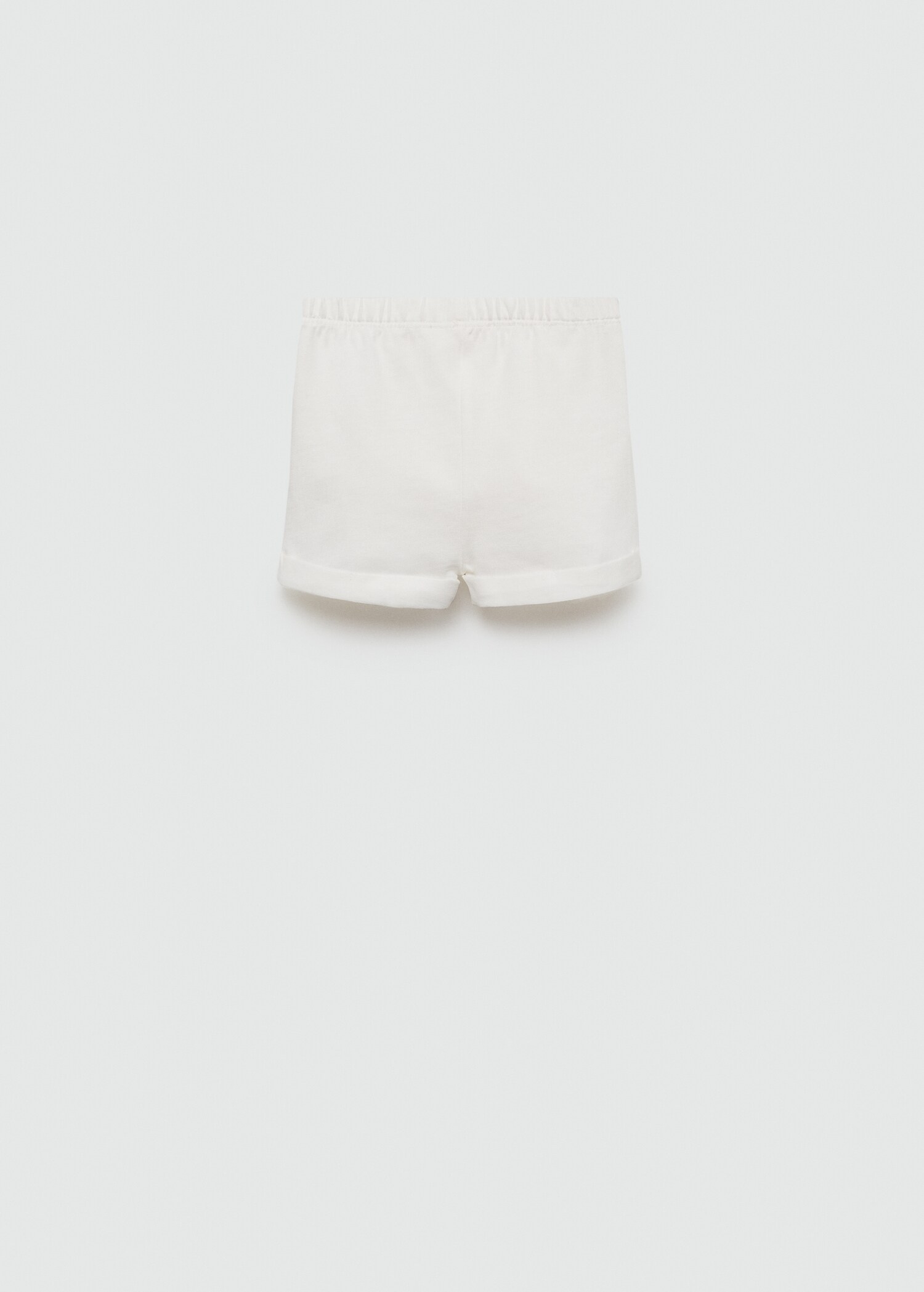 Baumwollshorts mit Knöpfen - Rückseite des Artikels