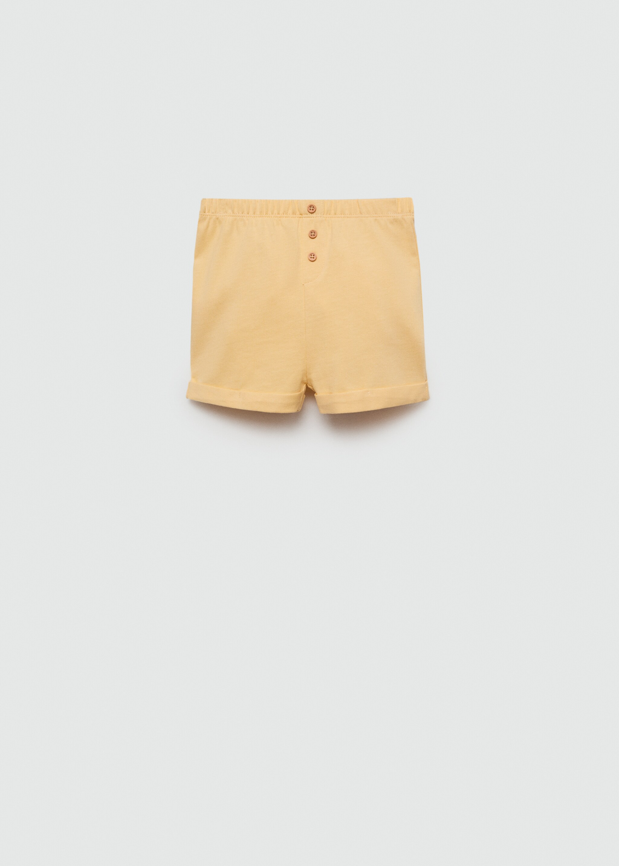 Buttoned cotton shorts - Article without model